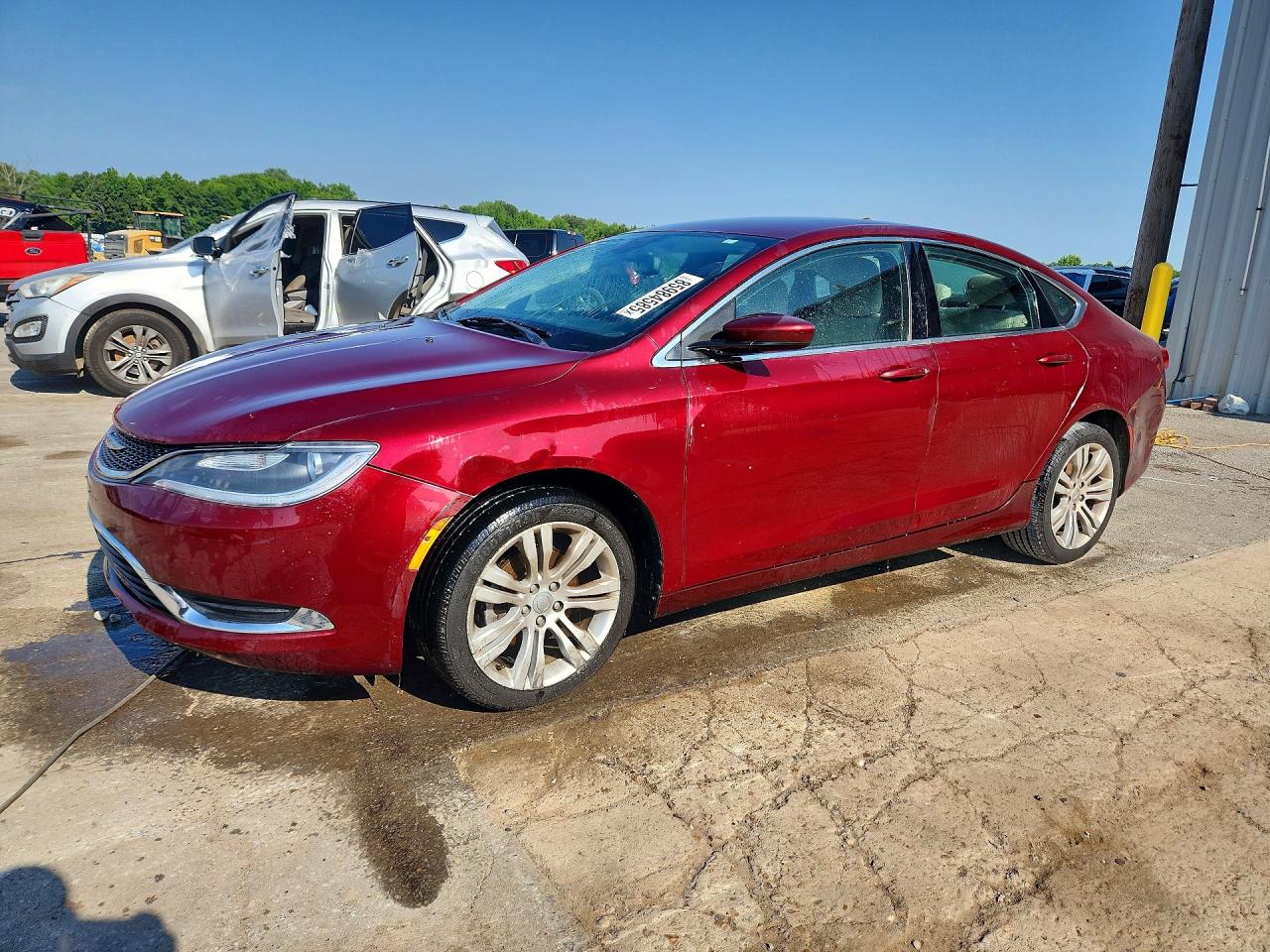 2015 Chrysler 200 Limited Burgundy vin: 1C3CCCAB9FN547810