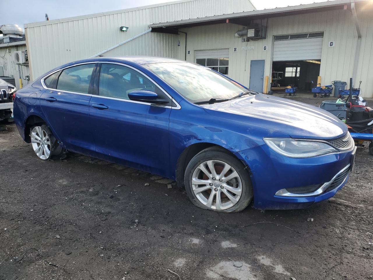 2015 Chrysler 200 Limited Blue vin: 1C3CCCAB9FN555292