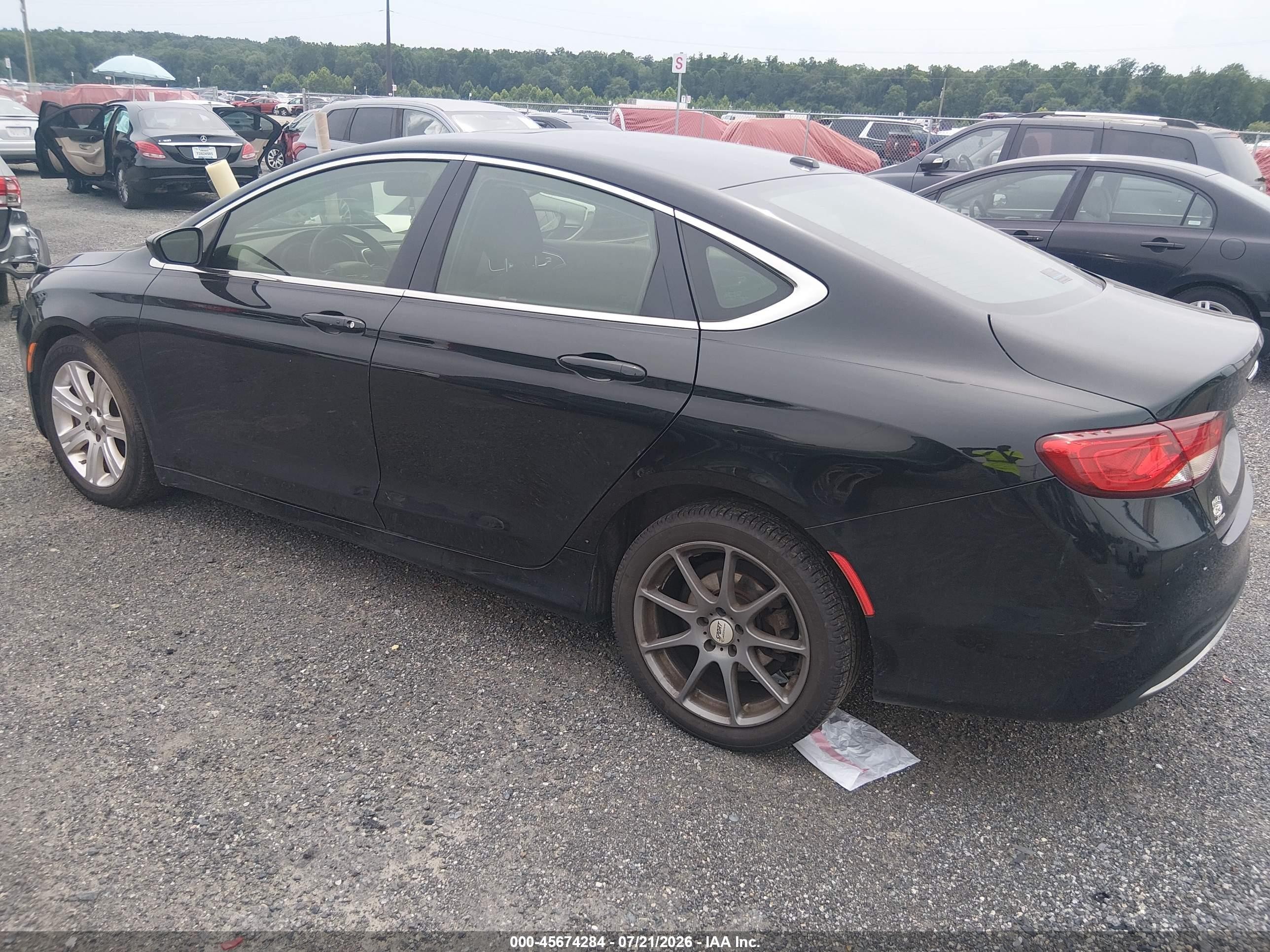 2015 Chrysler 200 Limited Черный vin: 1C3CCCAB9FN569046