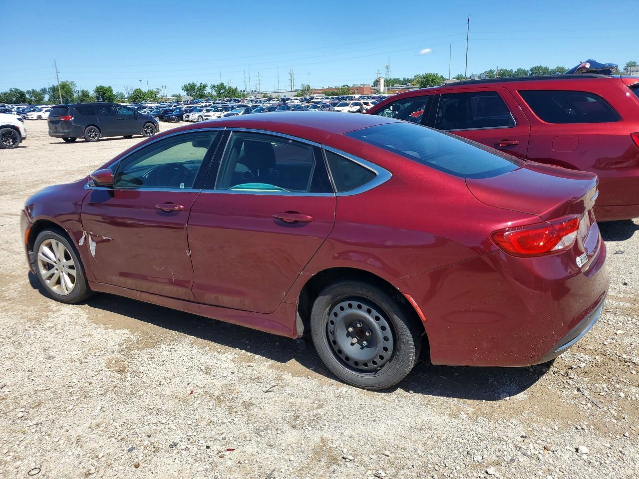 2015 Chrysler 200 Limited Burgundy vin: 1C3CCCAB9FN574439
