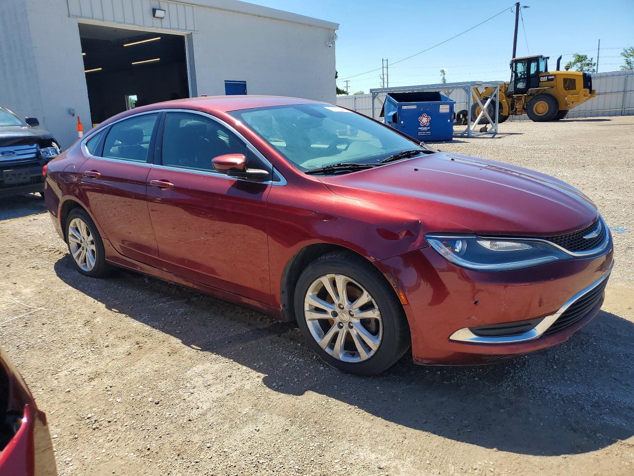 2015 Chrysler 200 Limited Burgundy vin: 1C3CCCAB9FN574439
