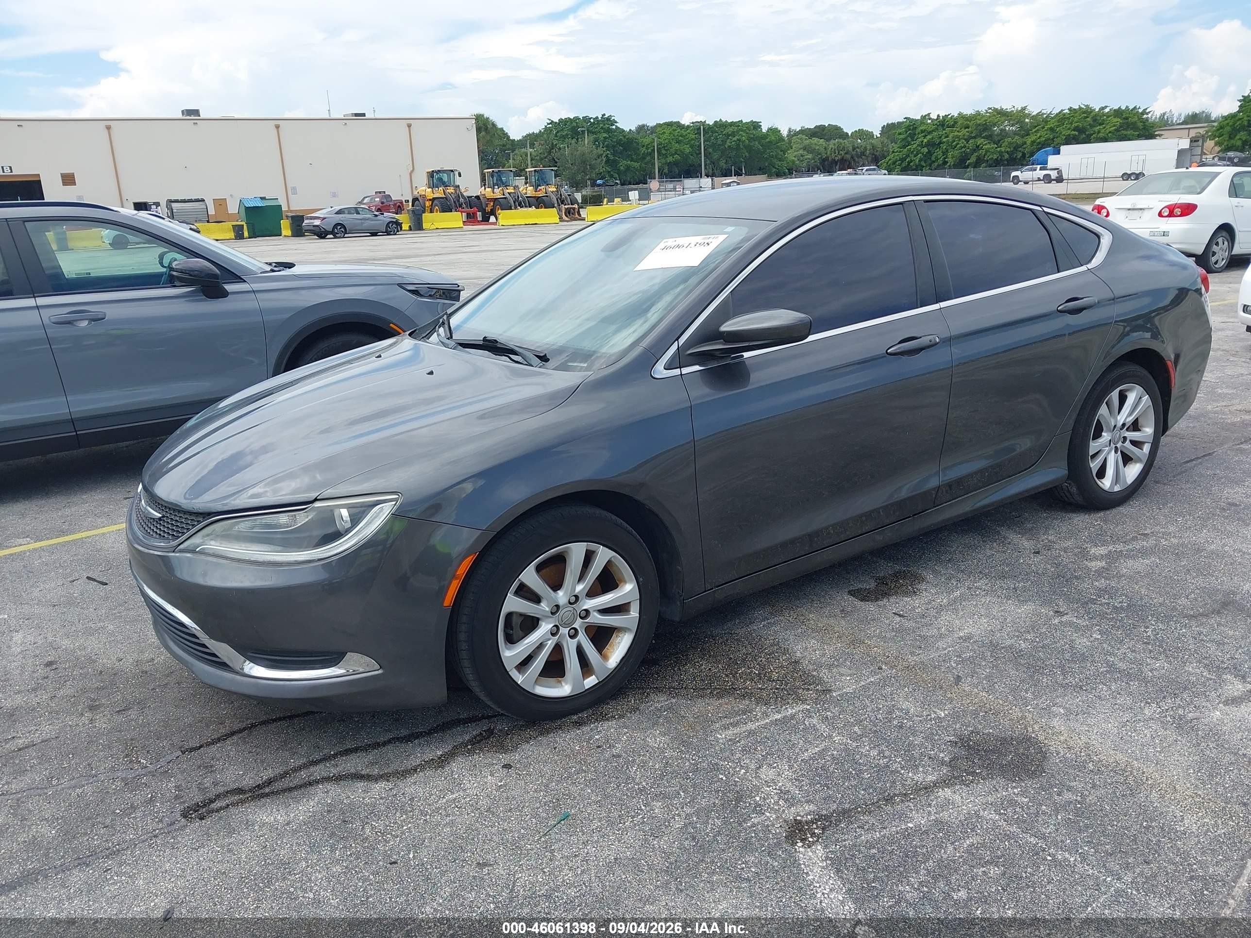 2015 Chrysler 200 Limited Gray vin: 1C3CCCAB9FN602241