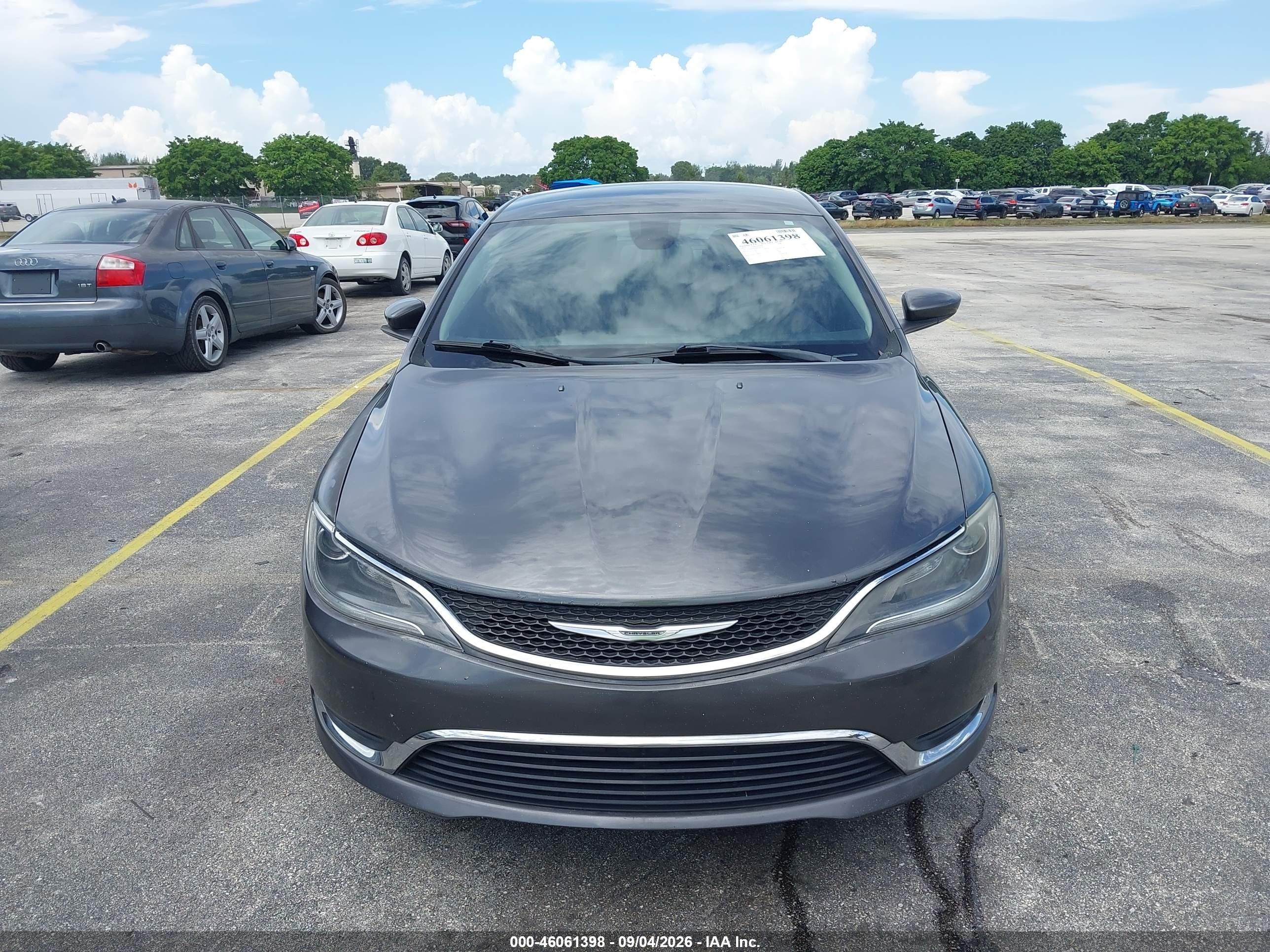 2015 Chrysler 200 Limited Gray vin: 1C3CCCAB9FN602241