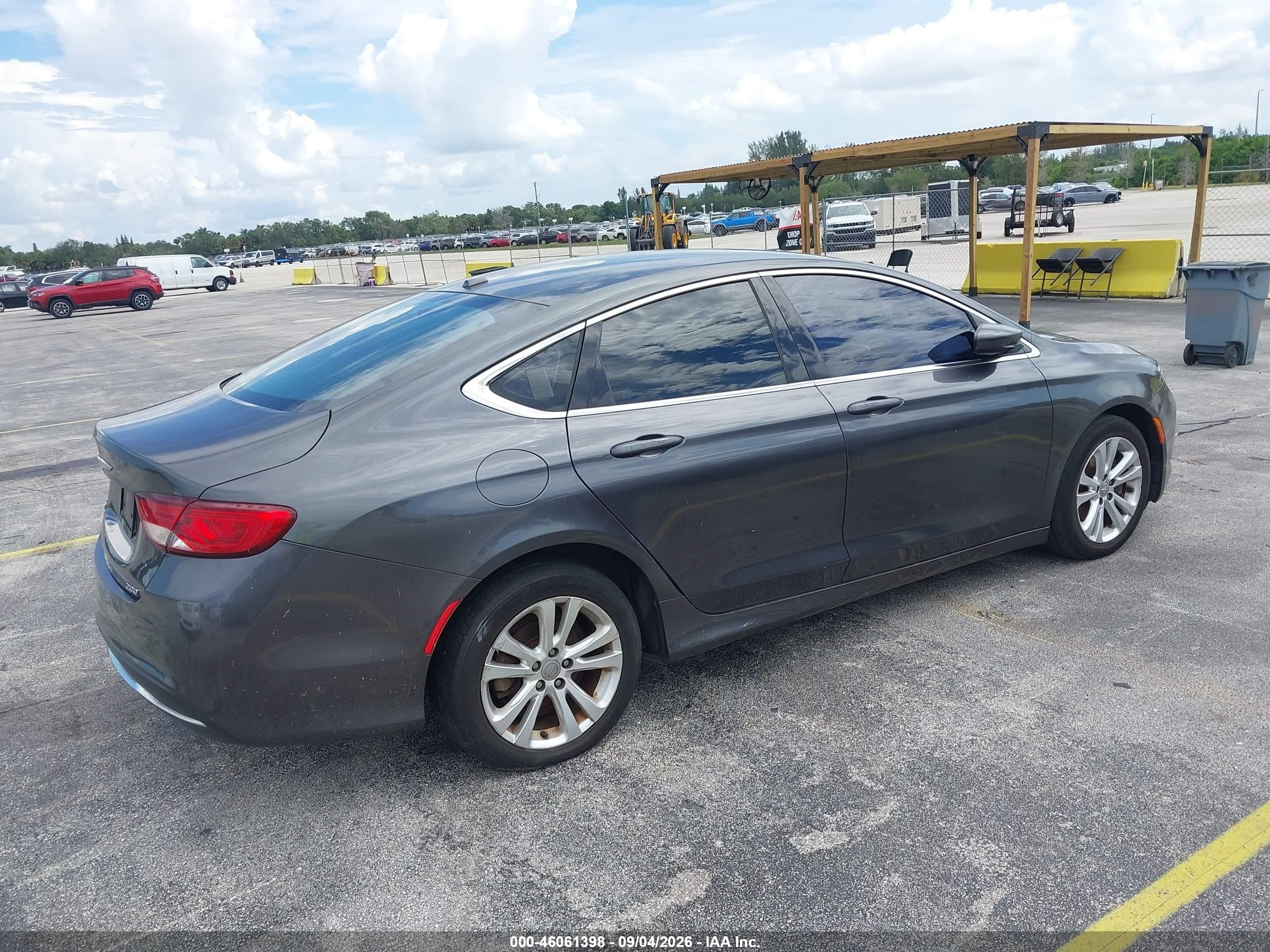 2015 Chrysler 200 Limited Gray vin: 1C3CCCAB9FN602241