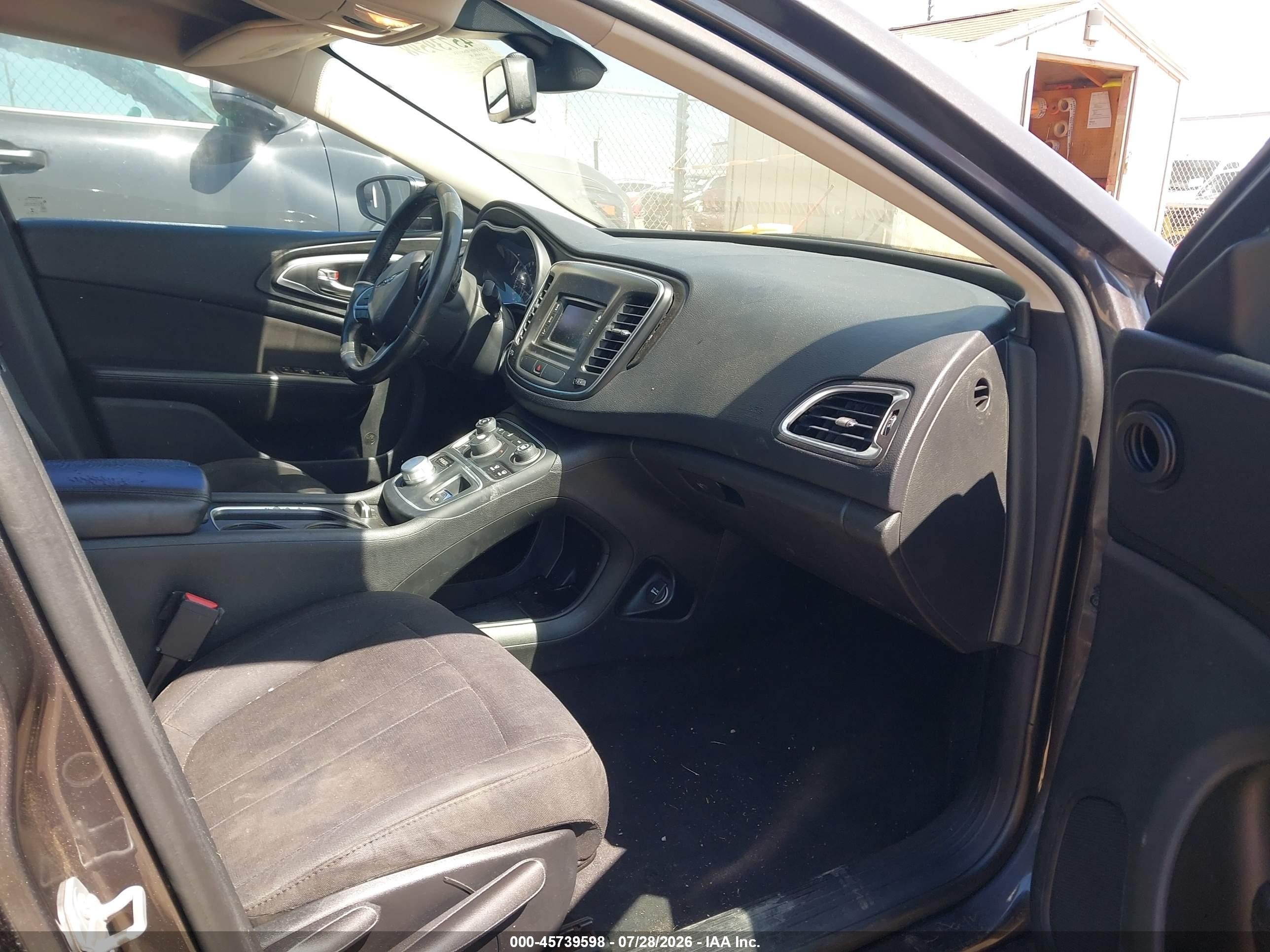 2015 Chrysler 200 Limited Gray vin: 1C3CCCAB9FN612946