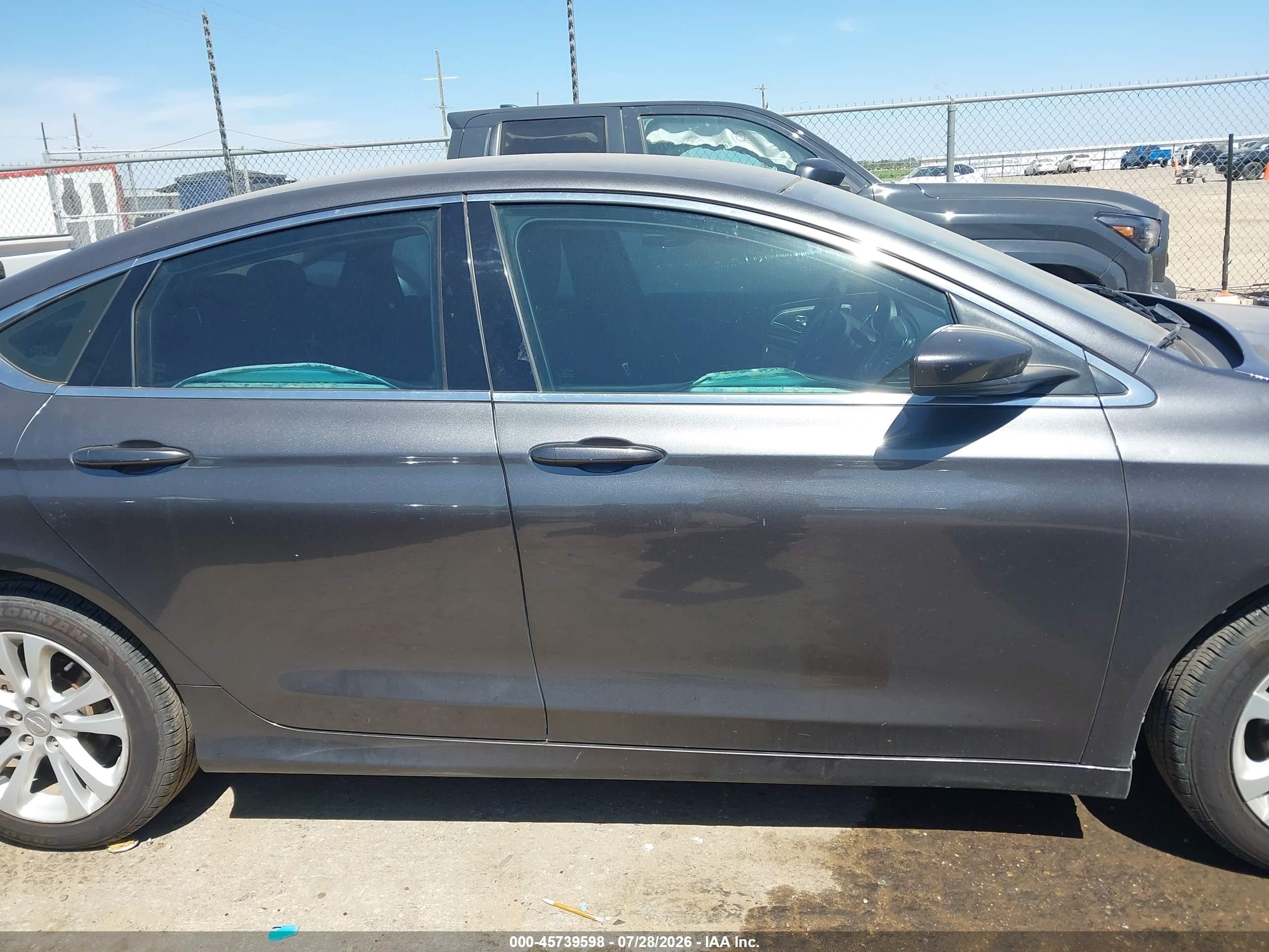 2015 Chrysler 200 Limited Gray vin: 1C3CCCAB9FN612946