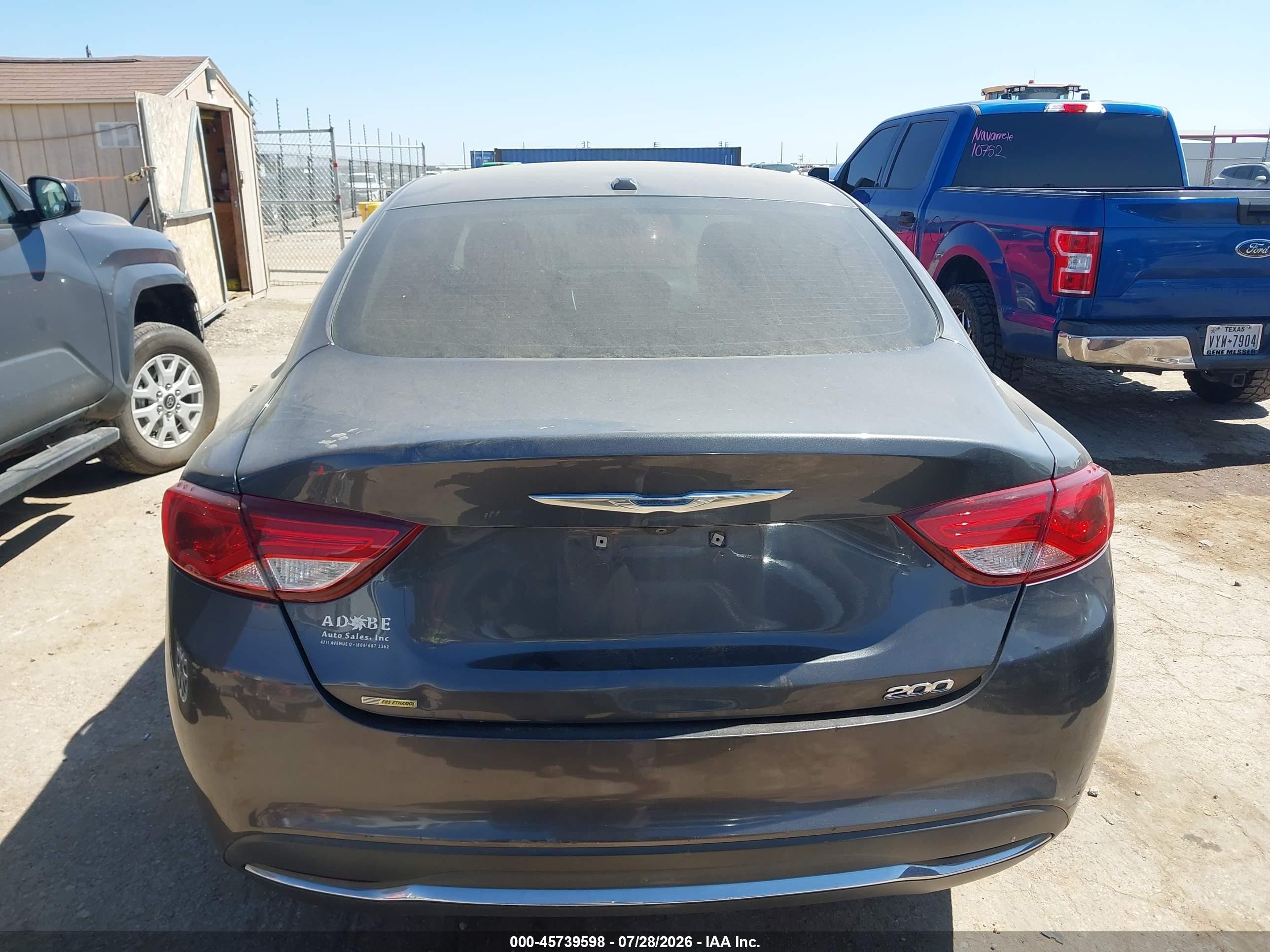 2015 Chrysler 200 Limited Gray vin: 1C3CCCAB9FN612946