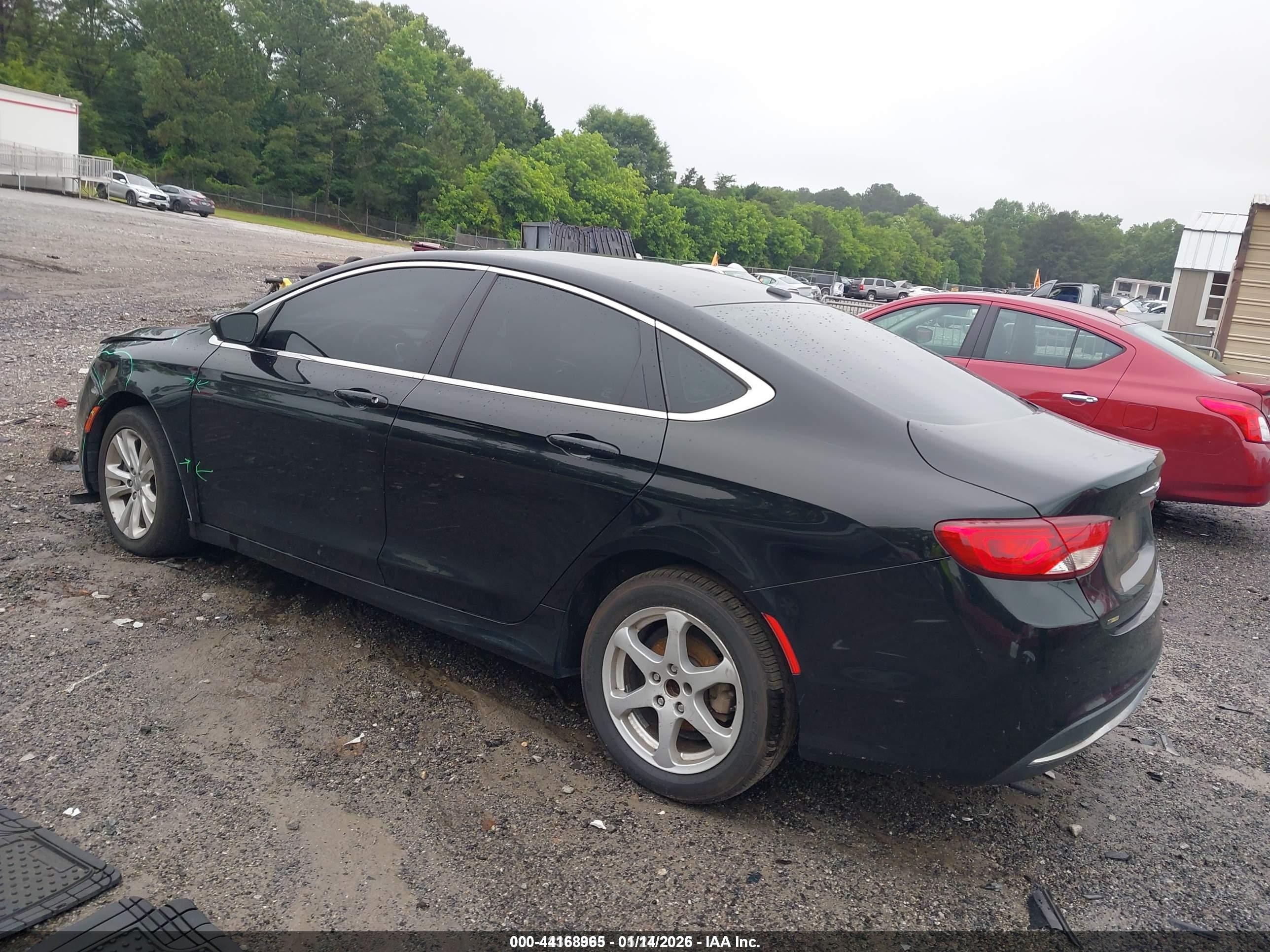 2015 Chrysler 200 Limited Black vin: 1C3CCCAB9FN617256