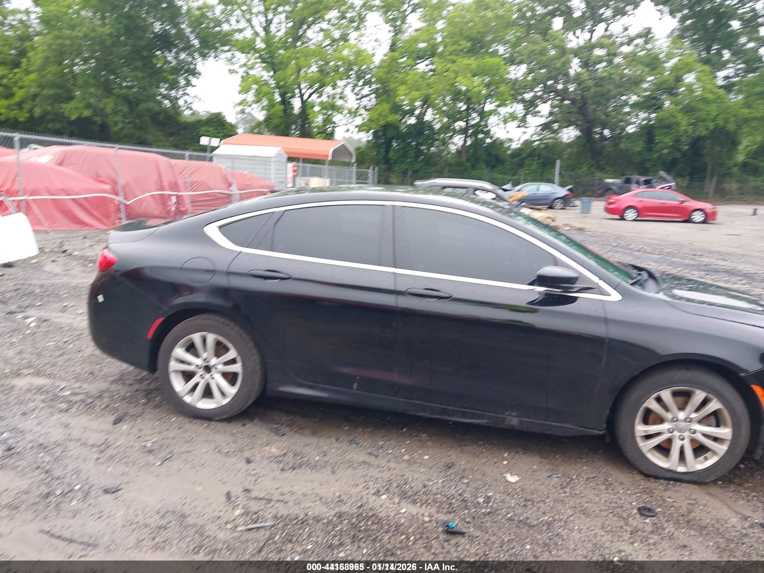 2015 Chrysler 200 Limited Black vin: 1C3CCCAB9FN617256