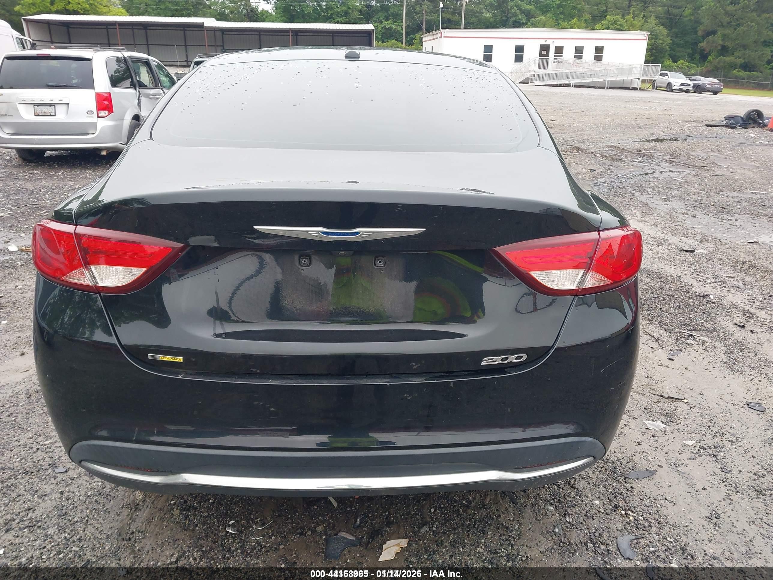 2015 Chrysler 200 Limited Black vin: 1C3CCCAB9FN617256