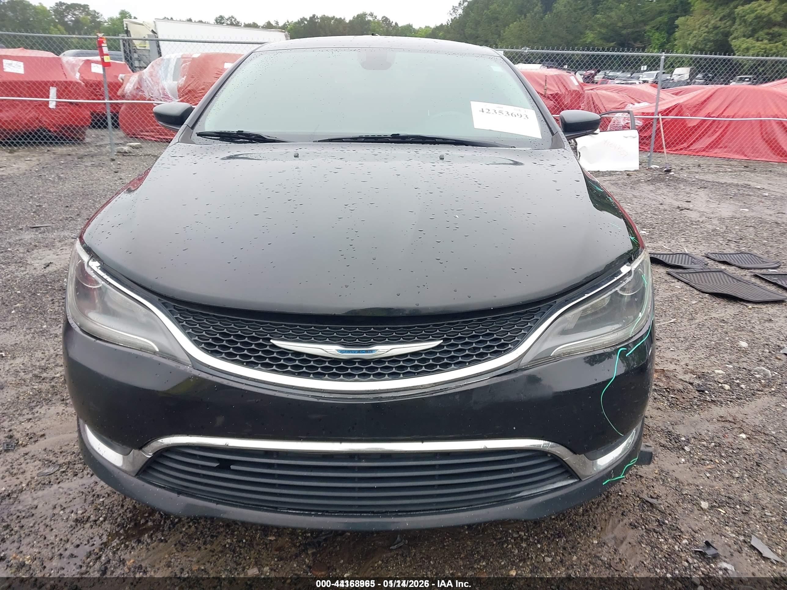 2015 Chrysler 200 Limited Black vin: 1C3CCCAB9FN617256