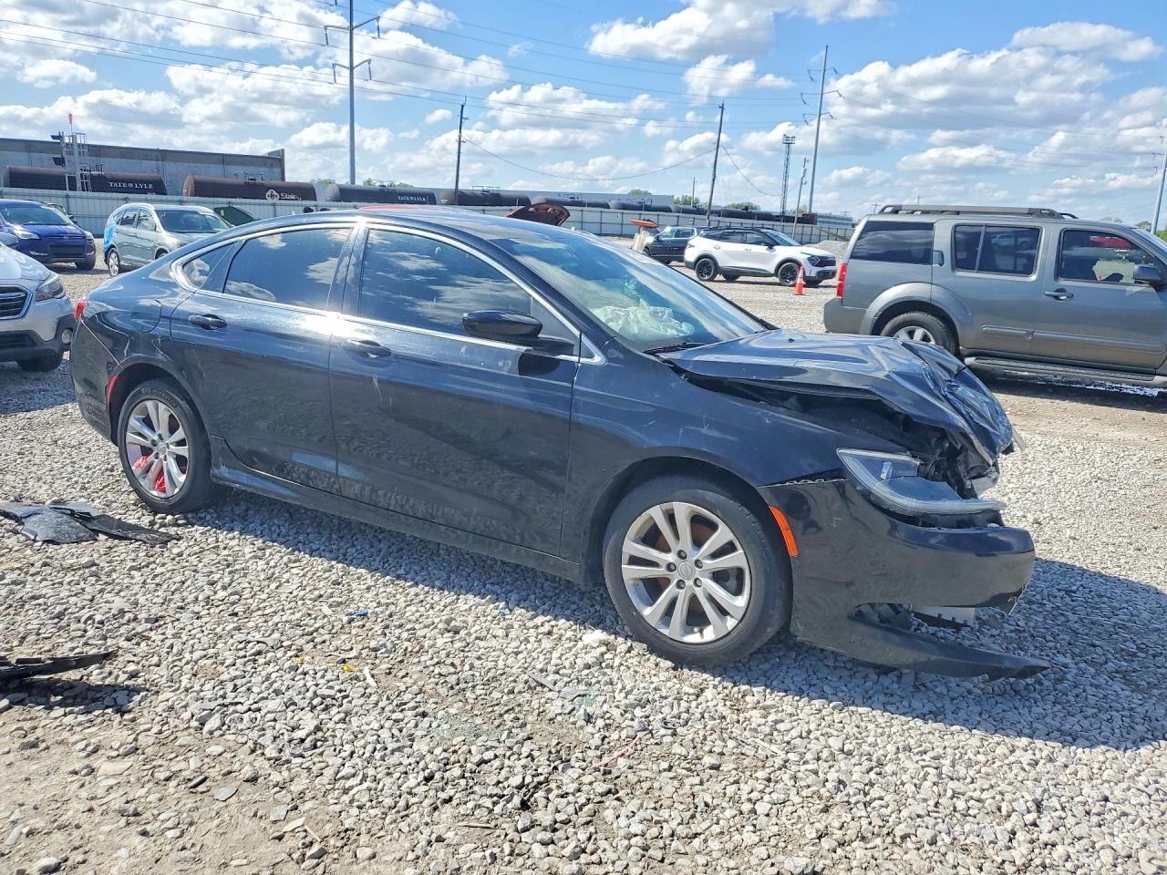 2015 Chrysler 200 Limited Black vin: 1C3CCCAB9FN626135