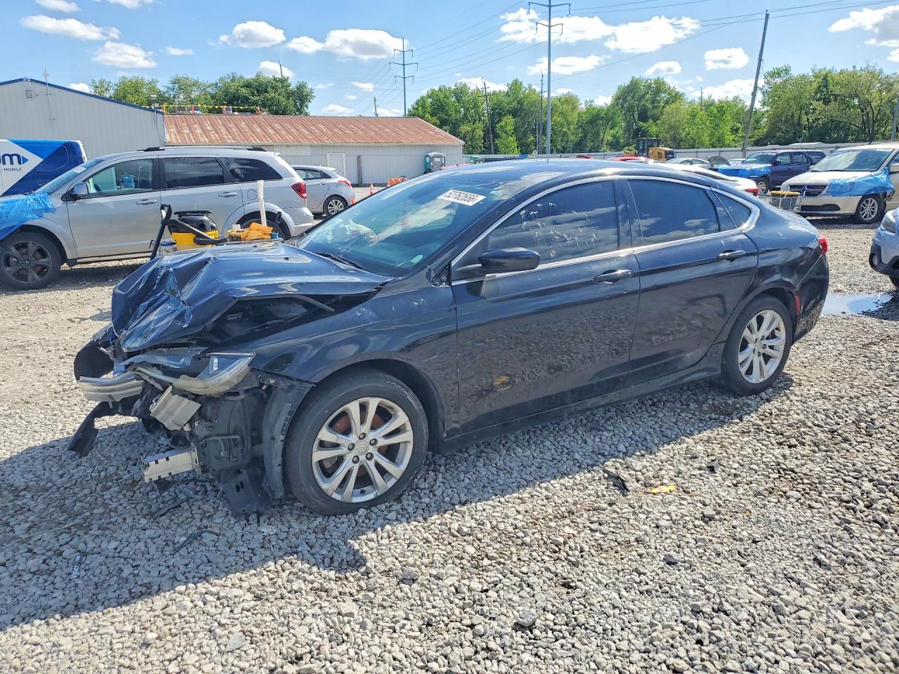 2015 Chrysler 200 Limited Black vin: 1C3CCCAB9FN626135