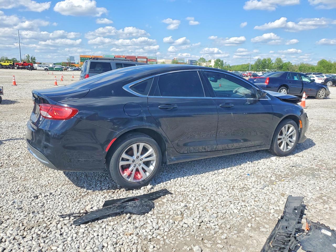 2015 Chrysler 200 Limited Black vin: 1C3CCCAB9FN626135