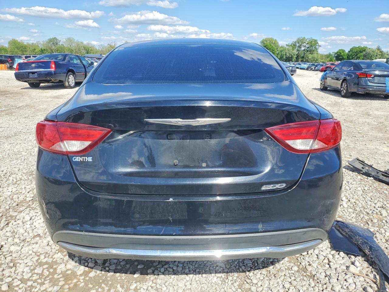 2015 Chrysler 200 Limited Black vin: 1C3CCCAB9FN626135