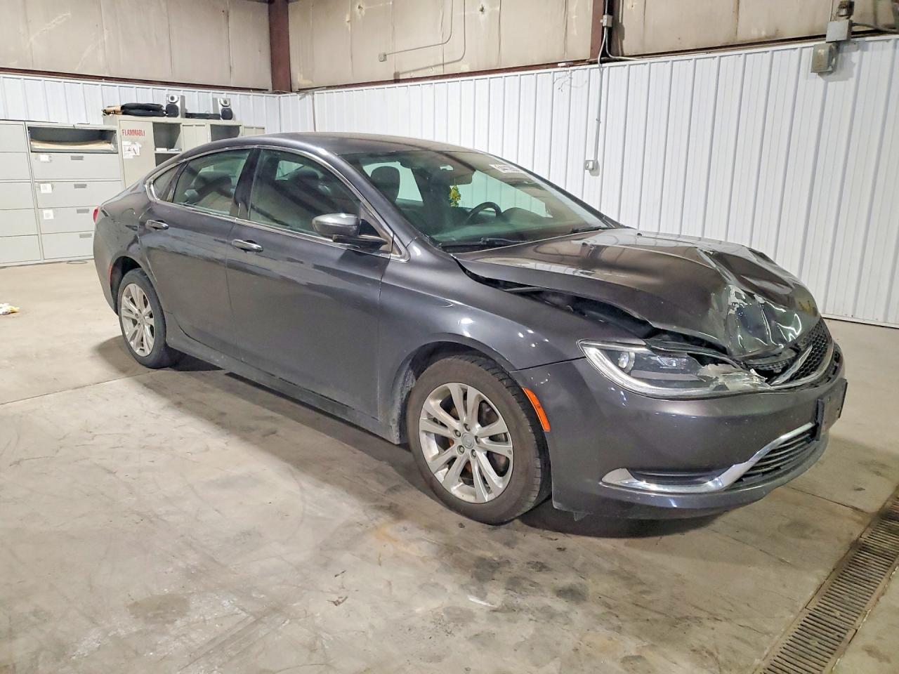 2015 Chrysler 200 Limited Gray vin: 1C3CCCAB9FN663377