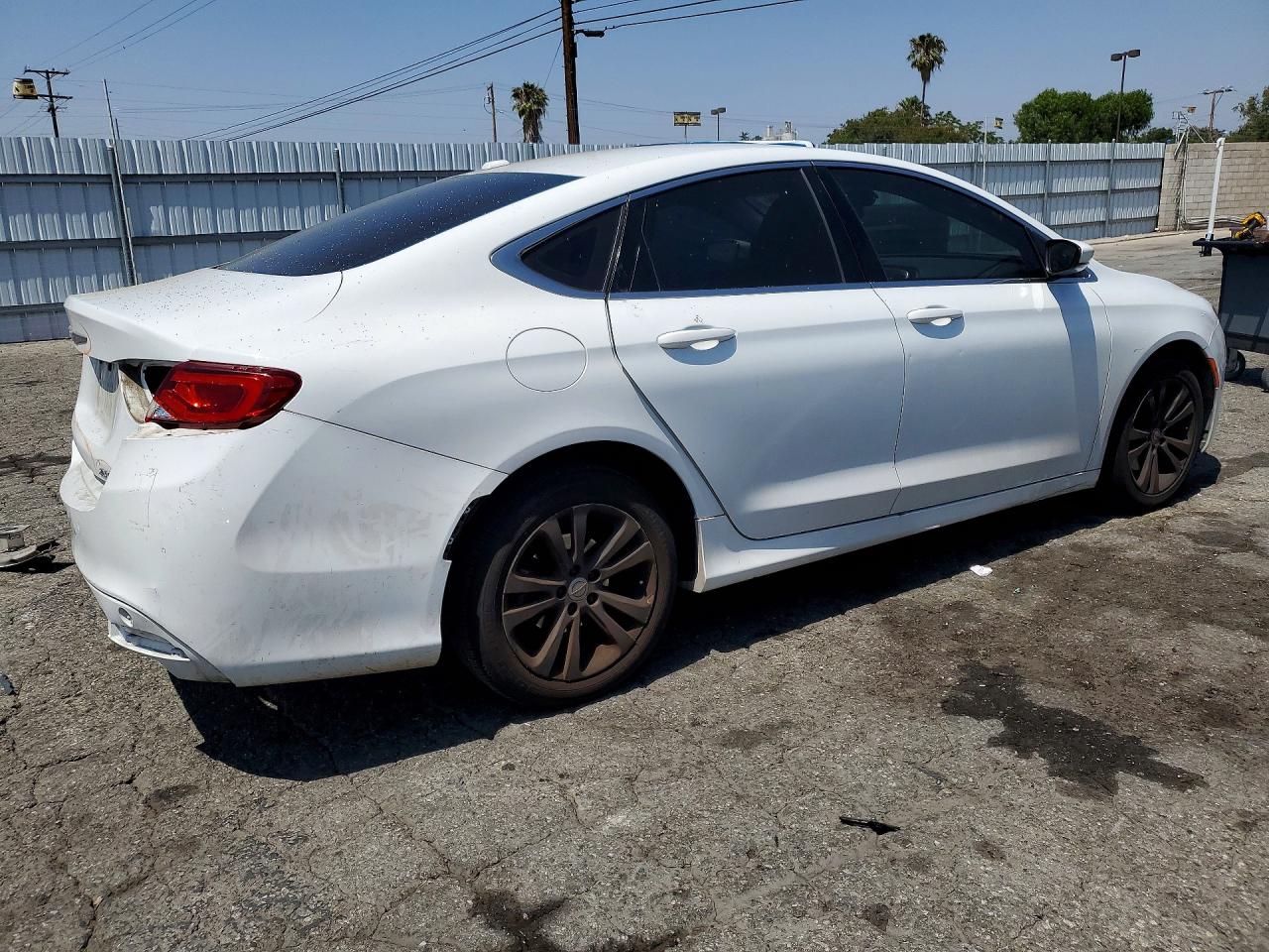 2015 Chrysler 200 Limited White vin: 1C3CCCAB9FN674993