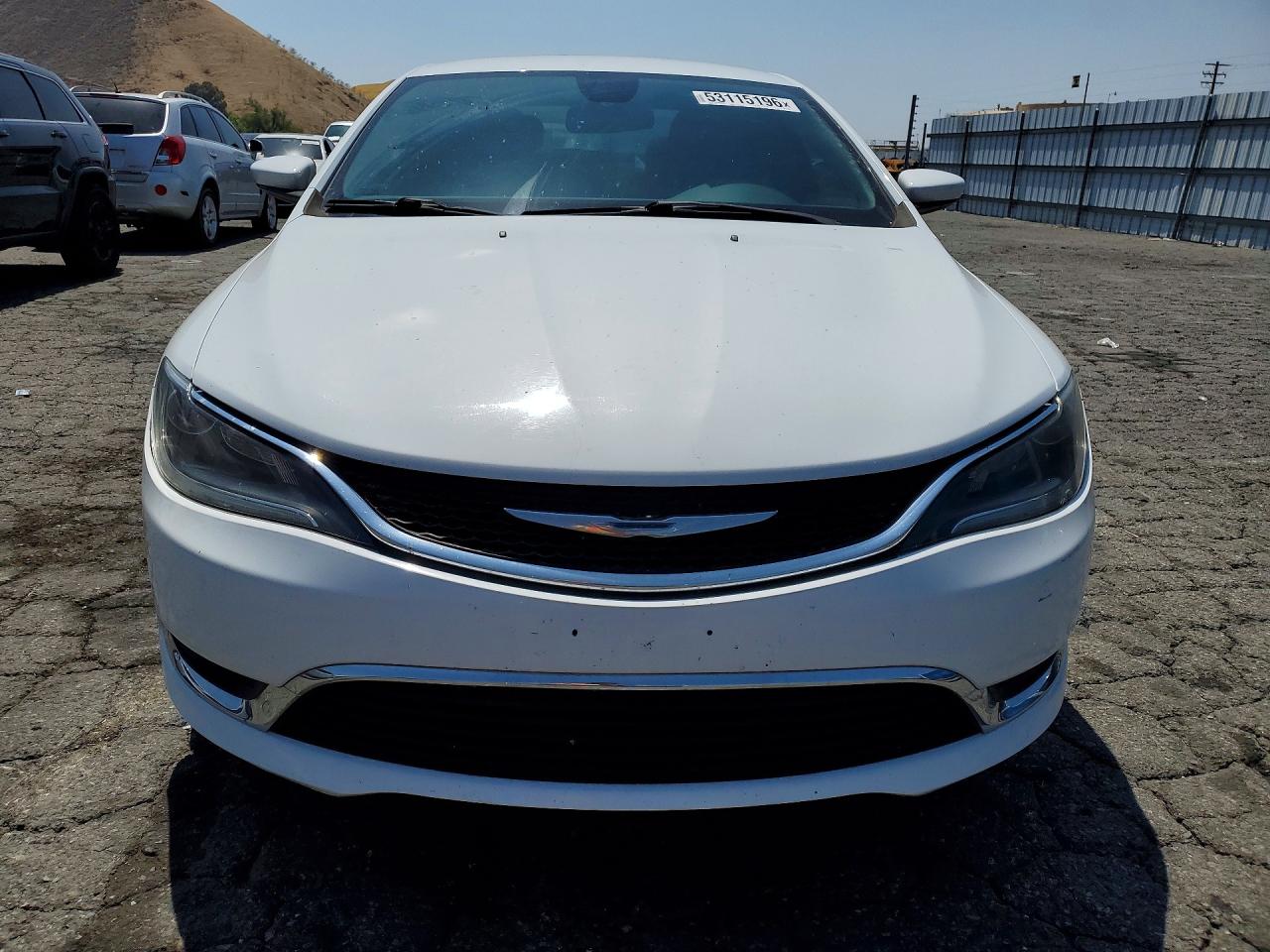 2015 Chrysler 200 Limited White vin: 1C3CCCAB9FN674993