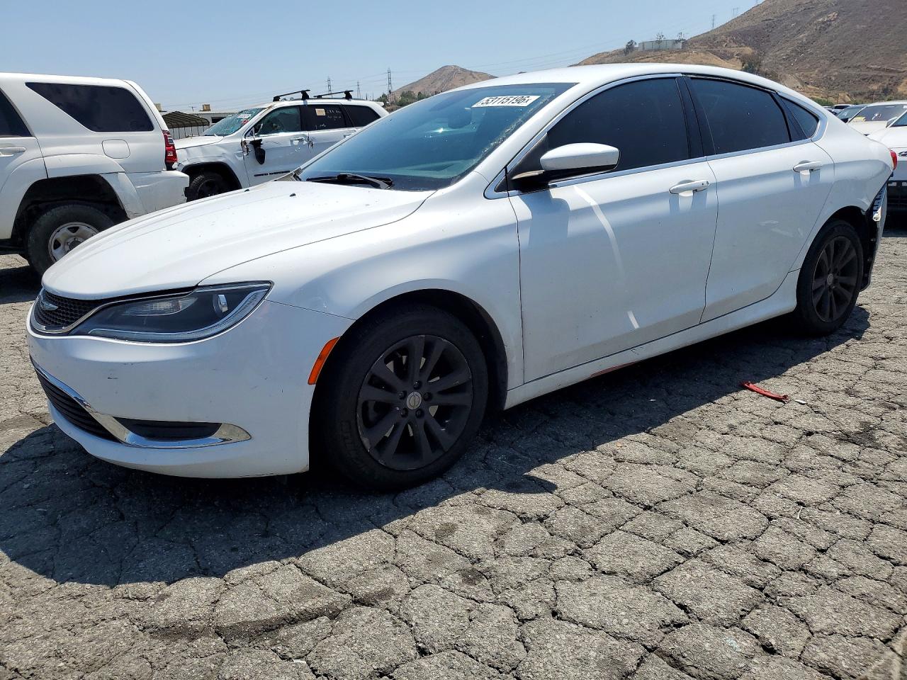 2015 Chrysler 200 Limited White vin: 1C3CCCAB9FN674993