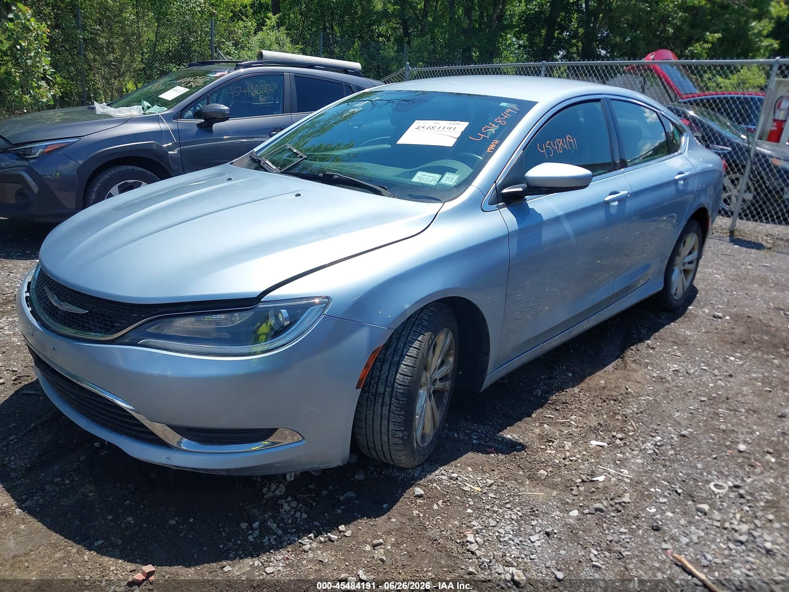2015 Chrysler 200 Limited Blue vin: 1C3CCCAB9FN681345