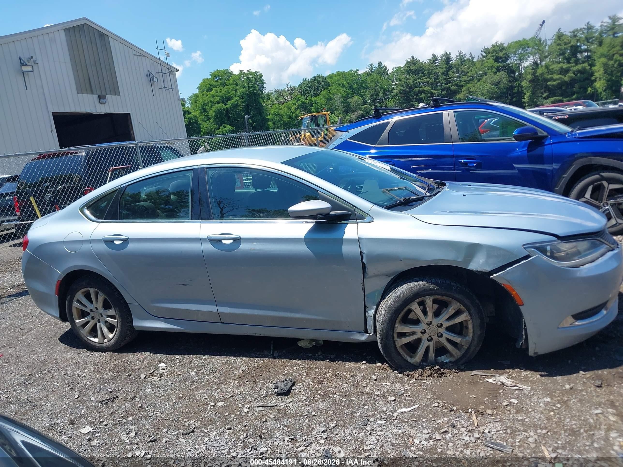2015 Chrysler 200 Limited Blue vin: 1C3CCCAB9FN681345
