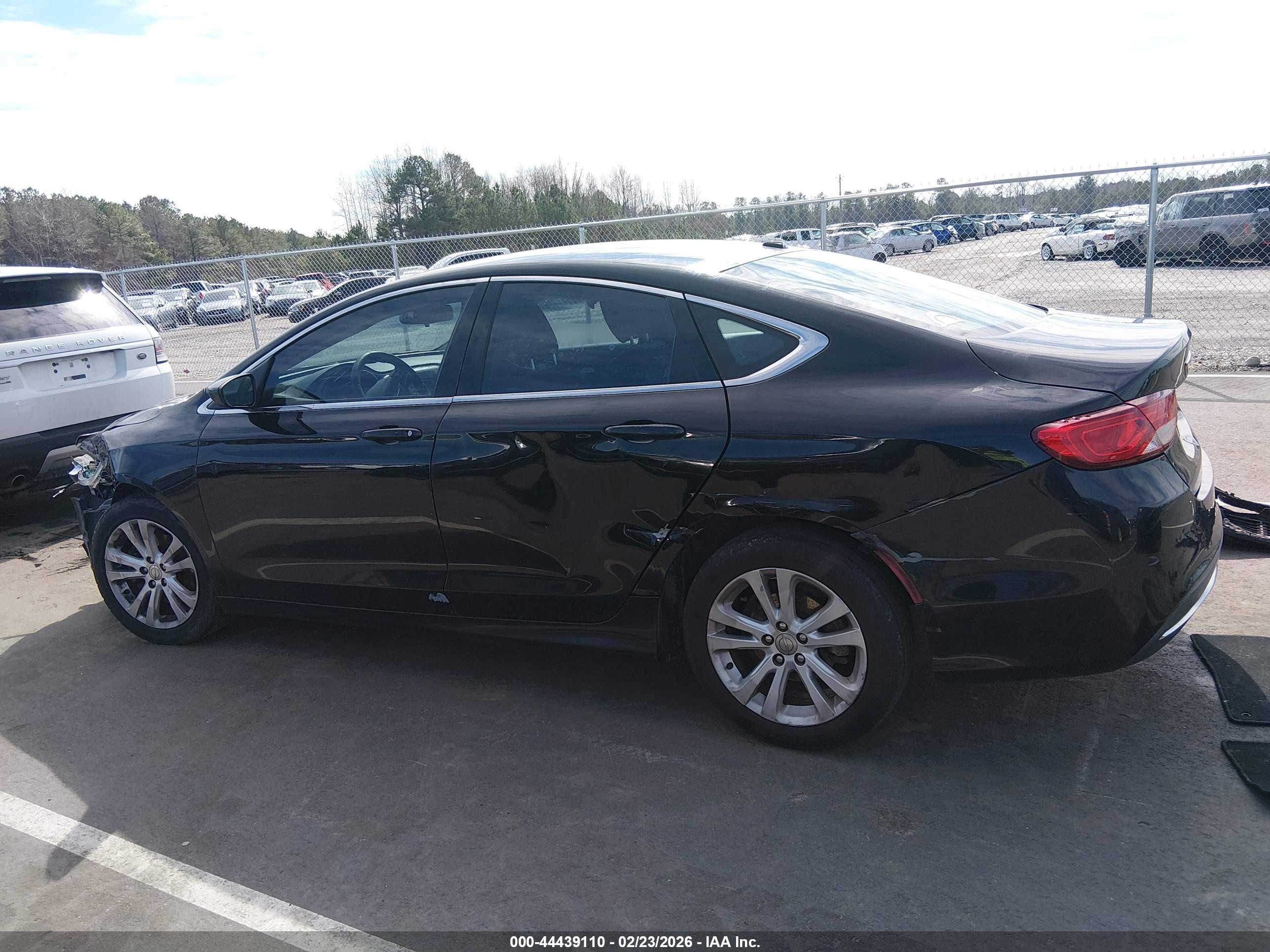 2015 Chrysler 200 Limited Black vin: 1C3CCCAB9FN681572