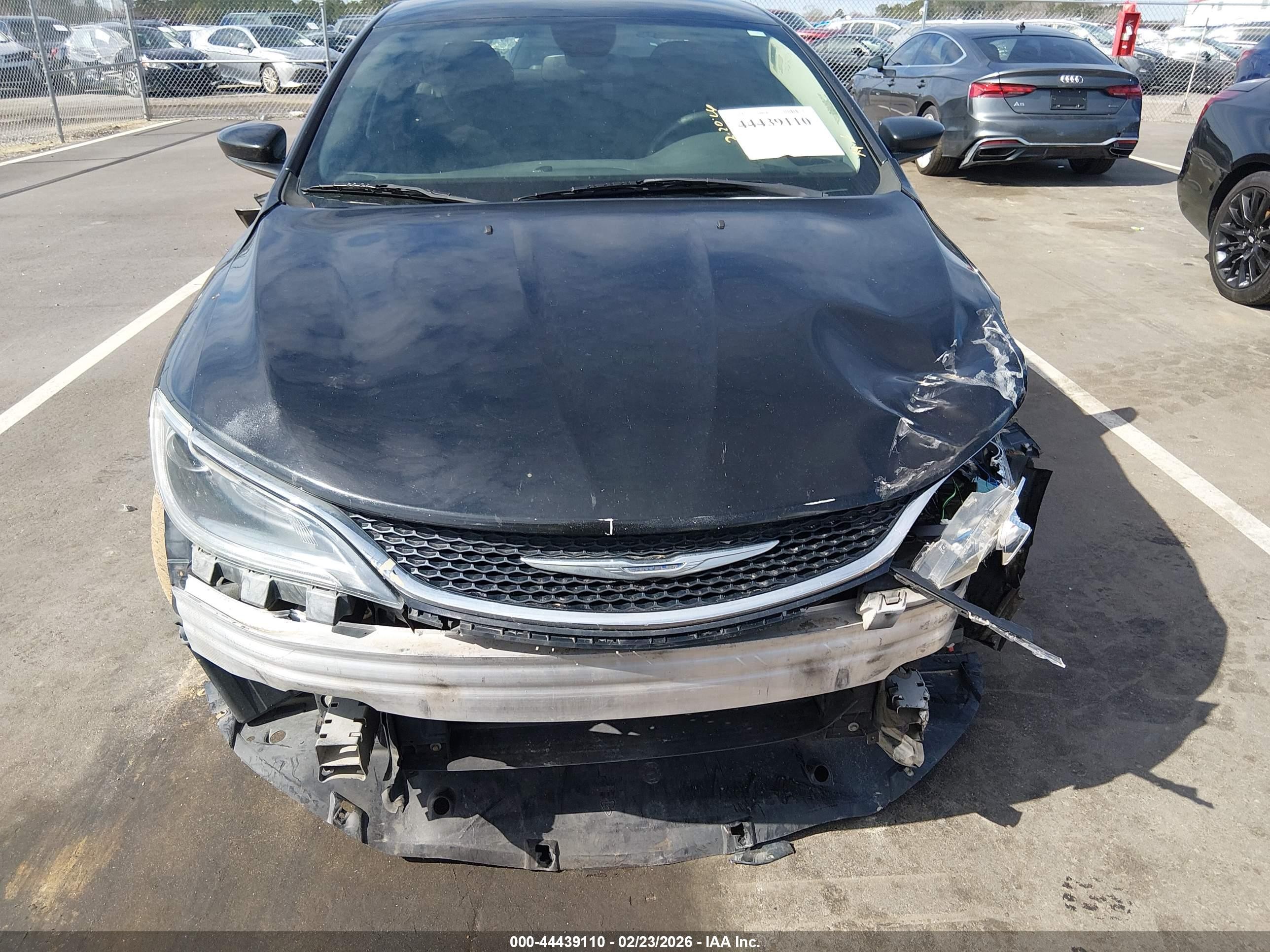 2015 Chrysler 200 Limited Black vin: 1C3CCCAB9FN681572