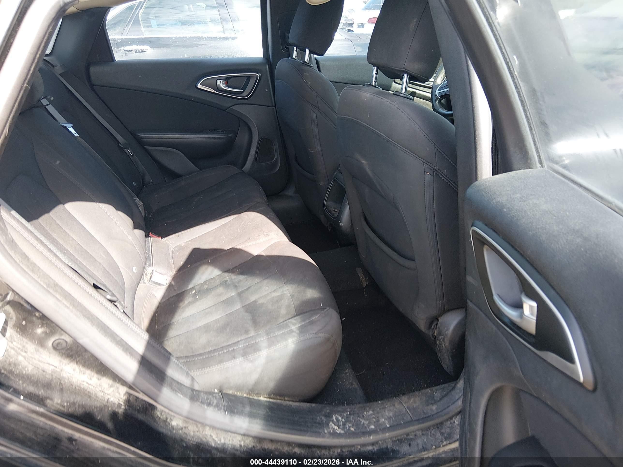 2015 Chrysler 200 Limited Black vin: 1C3CCCAB9FN681572