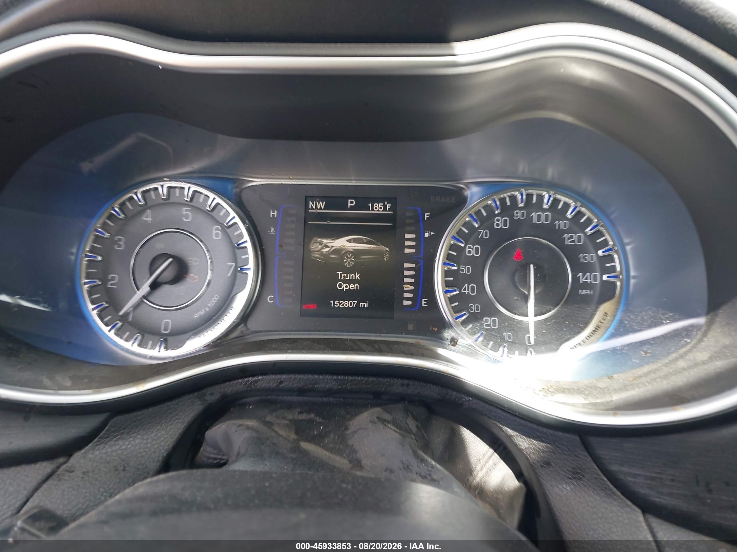 2015 Chrysler 200 Limited Серый vin: 1C3CCCAB9FN683905