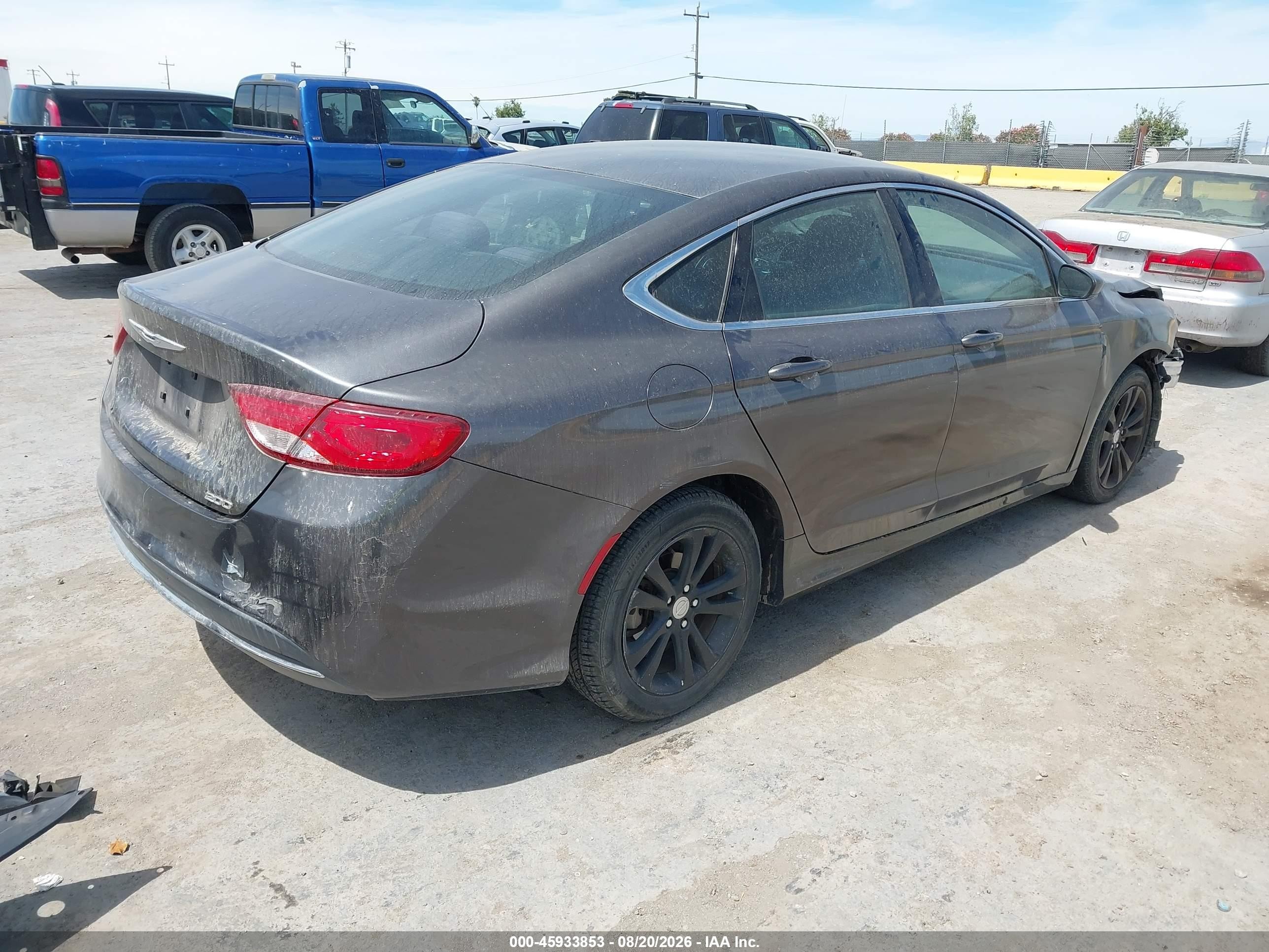 2015 Chrysler 200 Limited Серый vin: 1C3CCCAB9FN683905