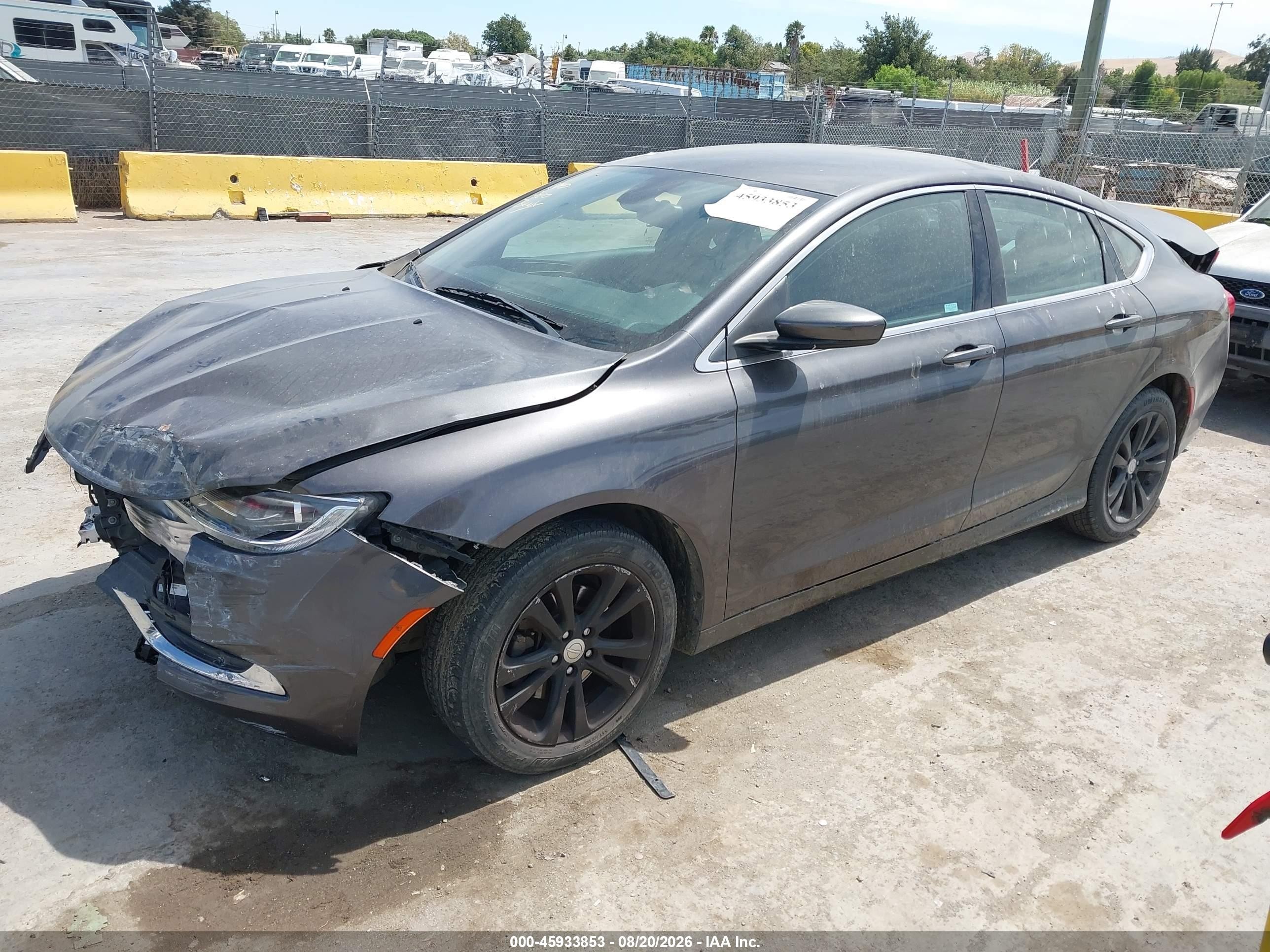 2015 Chrysler 200 Limited Серый vin: 1C3CCCAB9FN683905