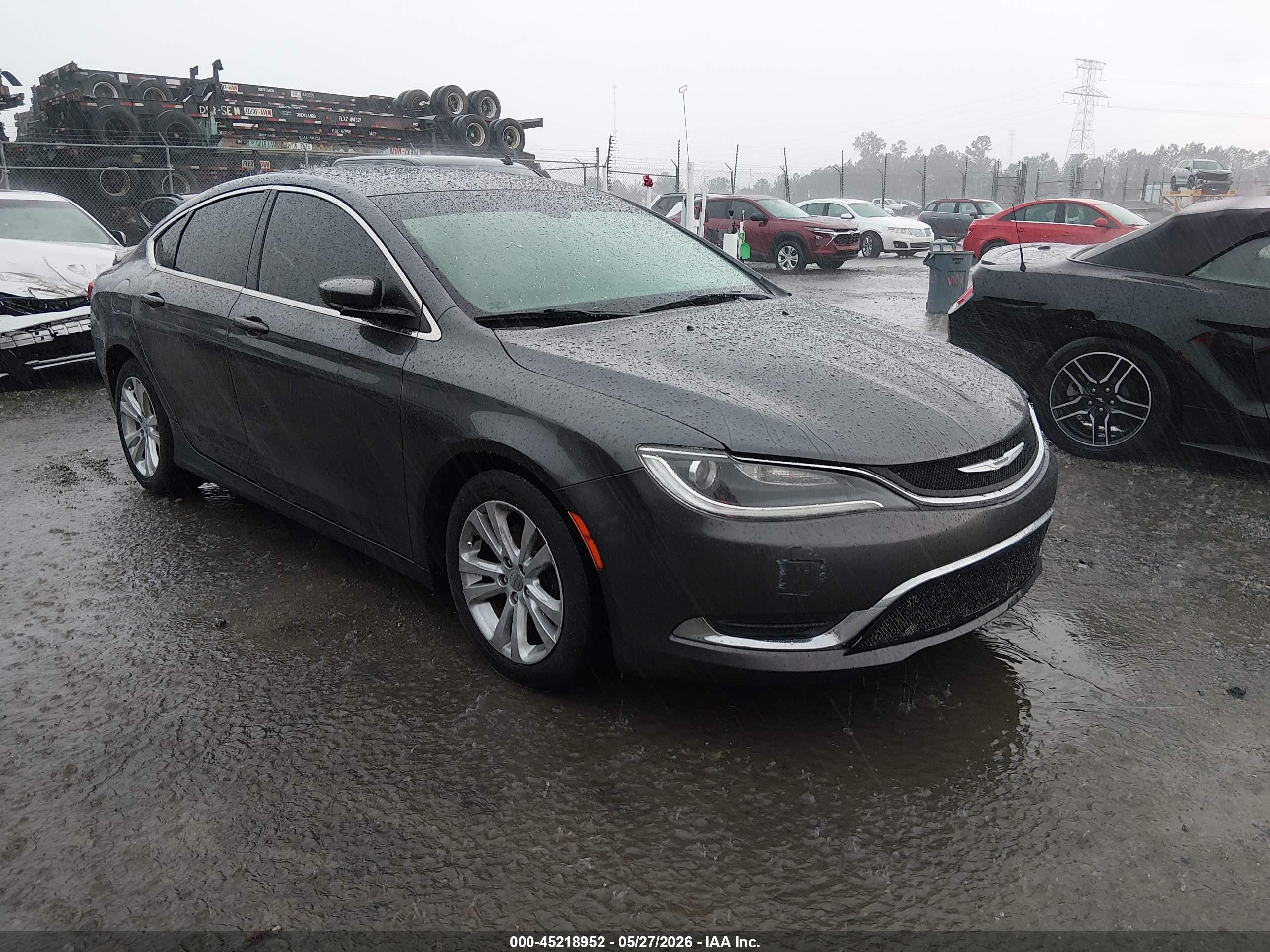 2015 Chrysler 200 Limited Серый vin: 1C3CCCAB9FN684746