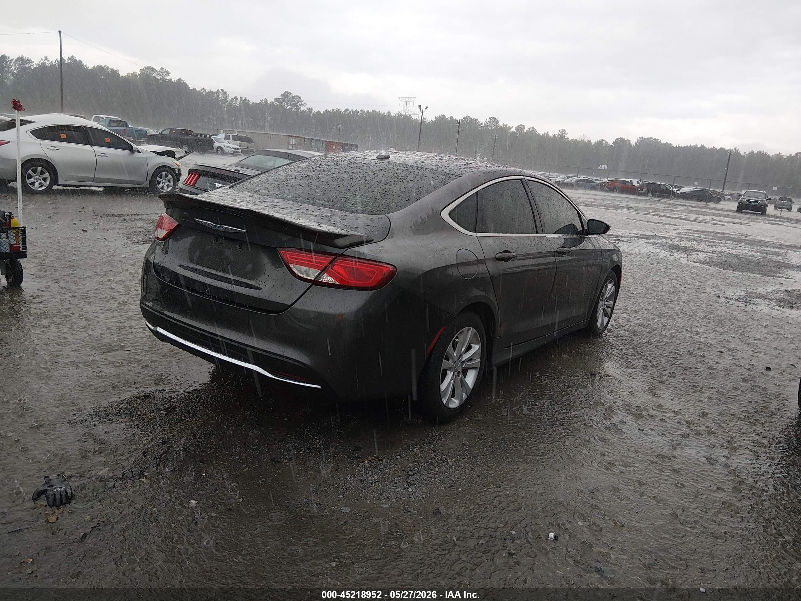 2015 Chrysler 200 Limited Серый vin: 1C3CCCAB9FN684746