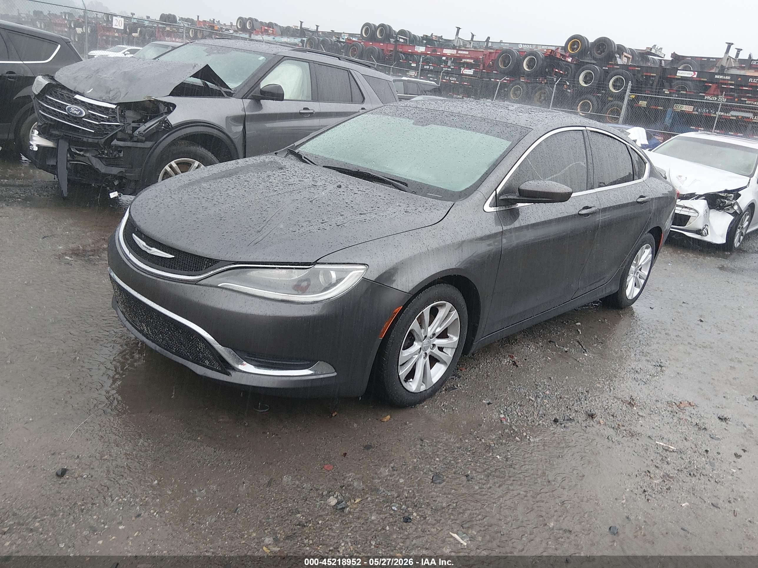 2015 Chrysler 200 Limited Серый vin: 1C3CCCAB9FN684746