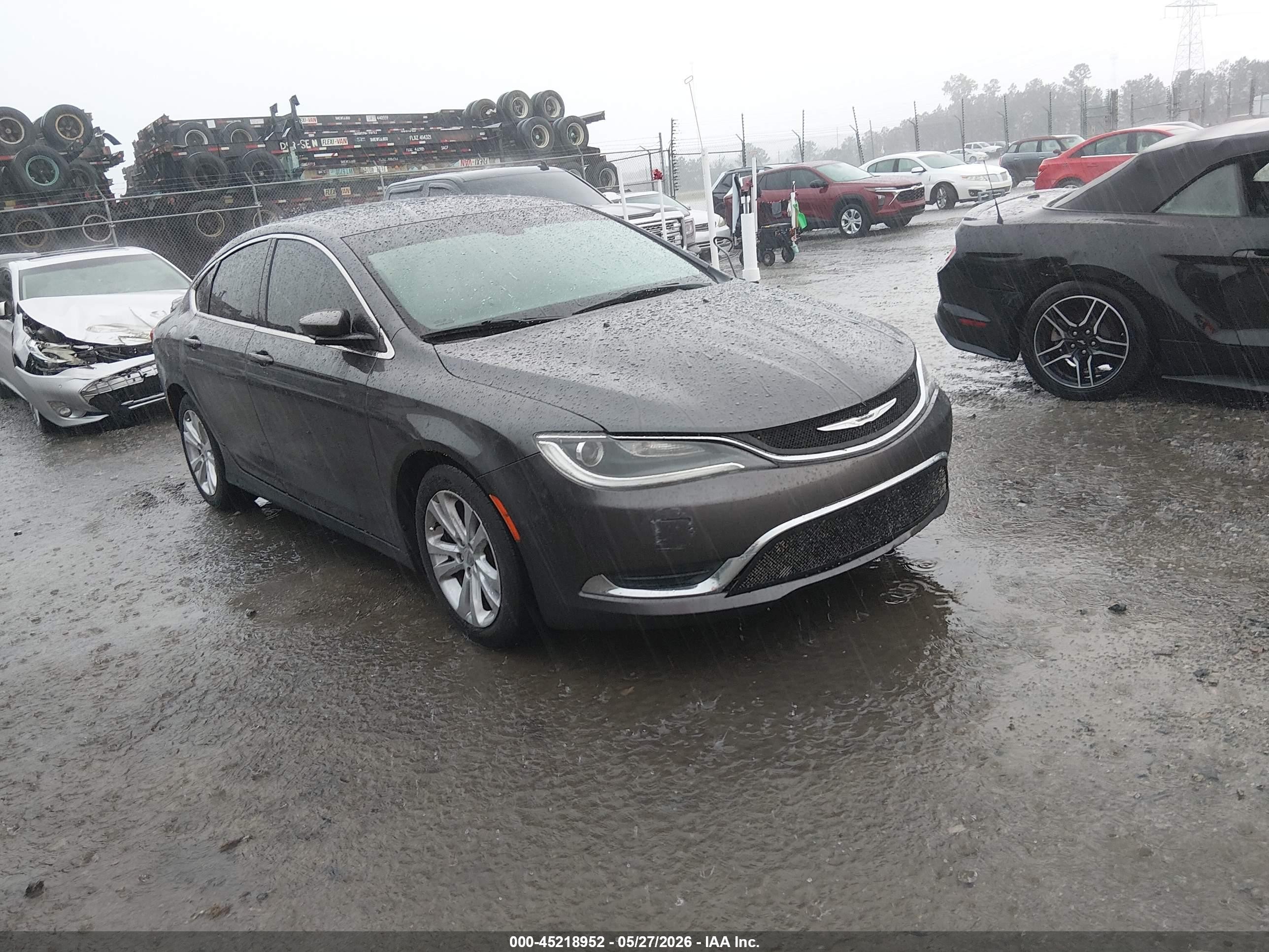2015 Chrysler 200 Limited Серый vin: 1C3CCCAB9FN684746