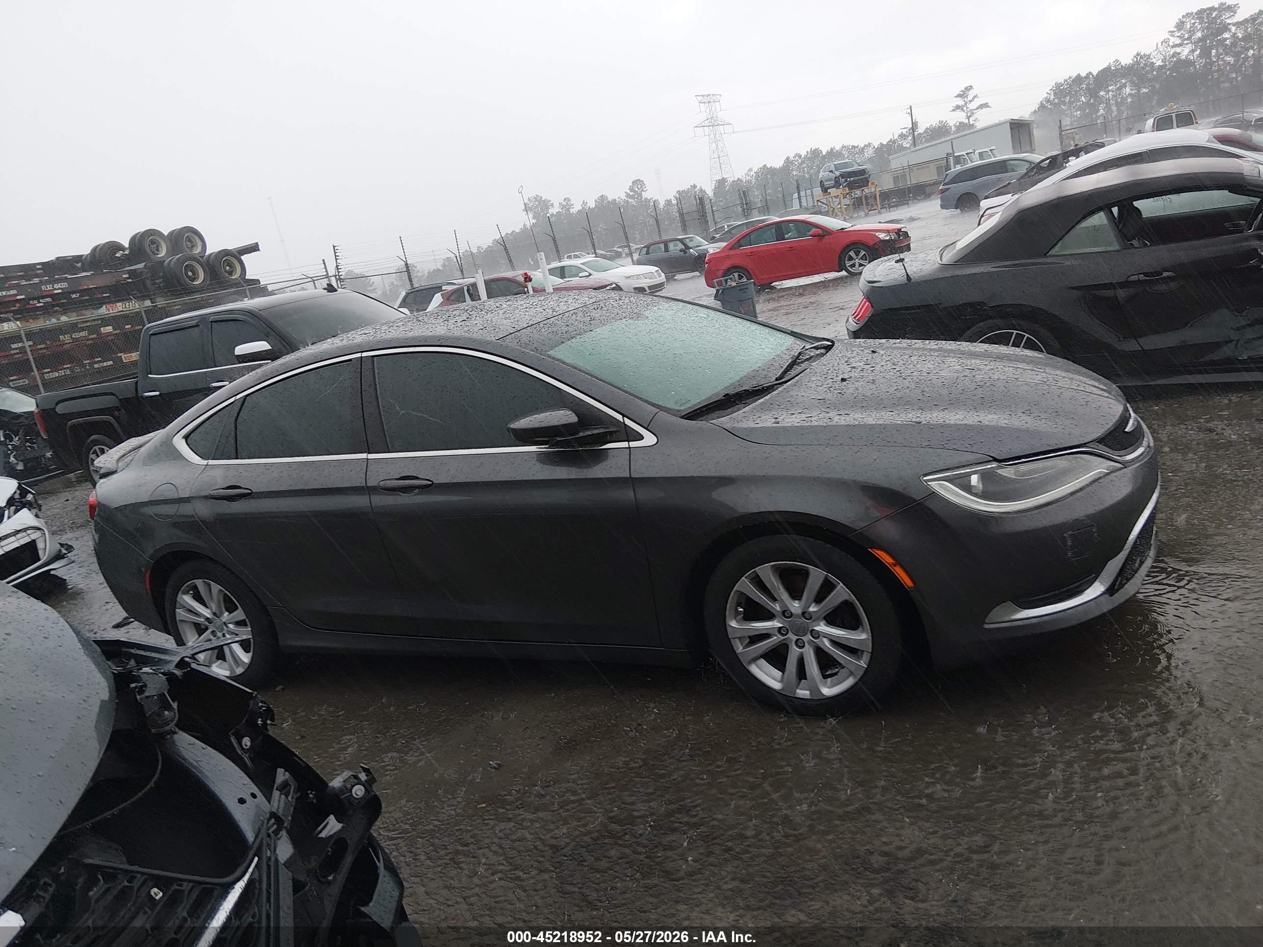2015 Chrysler 200 Limited Серый vin: 1C3CCCAB9FN684746