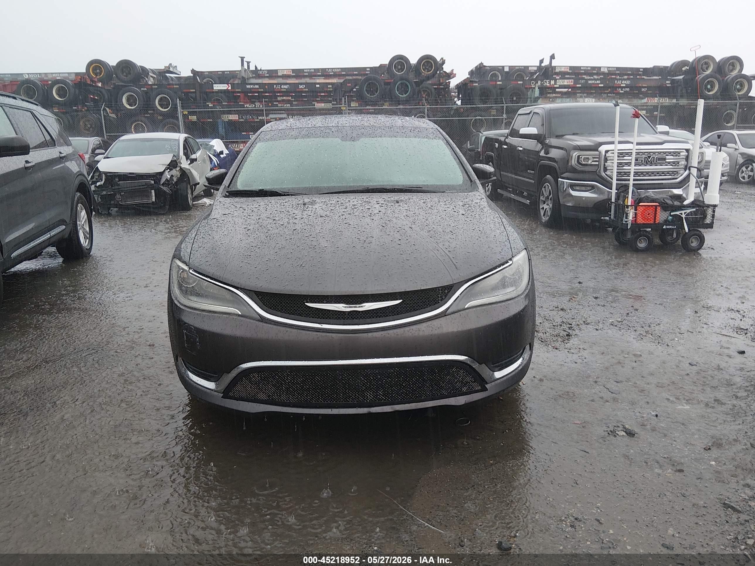 2015 Chrysler 200 Limited Серый vin: 1C3CCCAB9FN684746