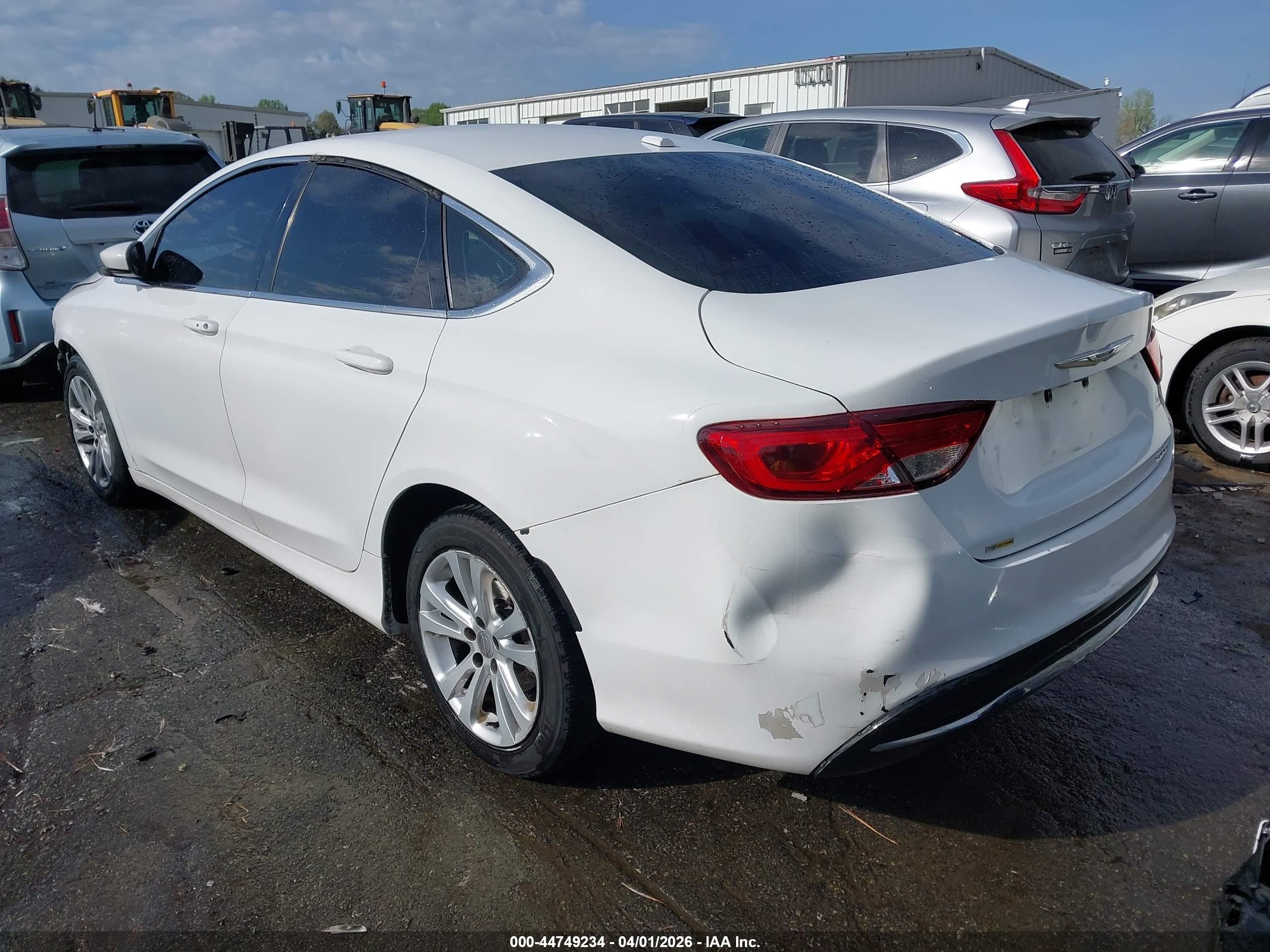 2015 Chrysler 200 Limited Белый vin: 1C3CCCAB9FN684777