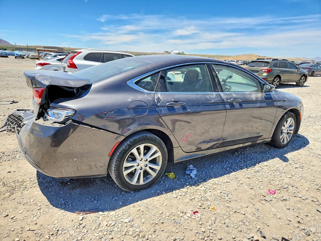 2015 Chrysler 200 Limited Gray vin: 1C3CCCAB9FN691762