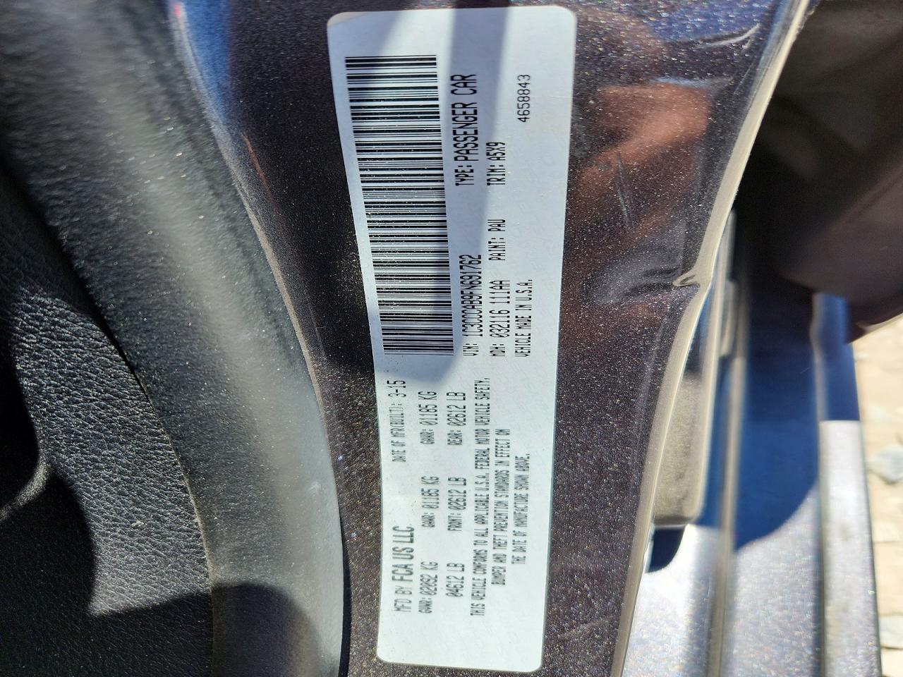 2015 Chrysler 200 Limited Gray vin: 1C3CCCAB9FN691762