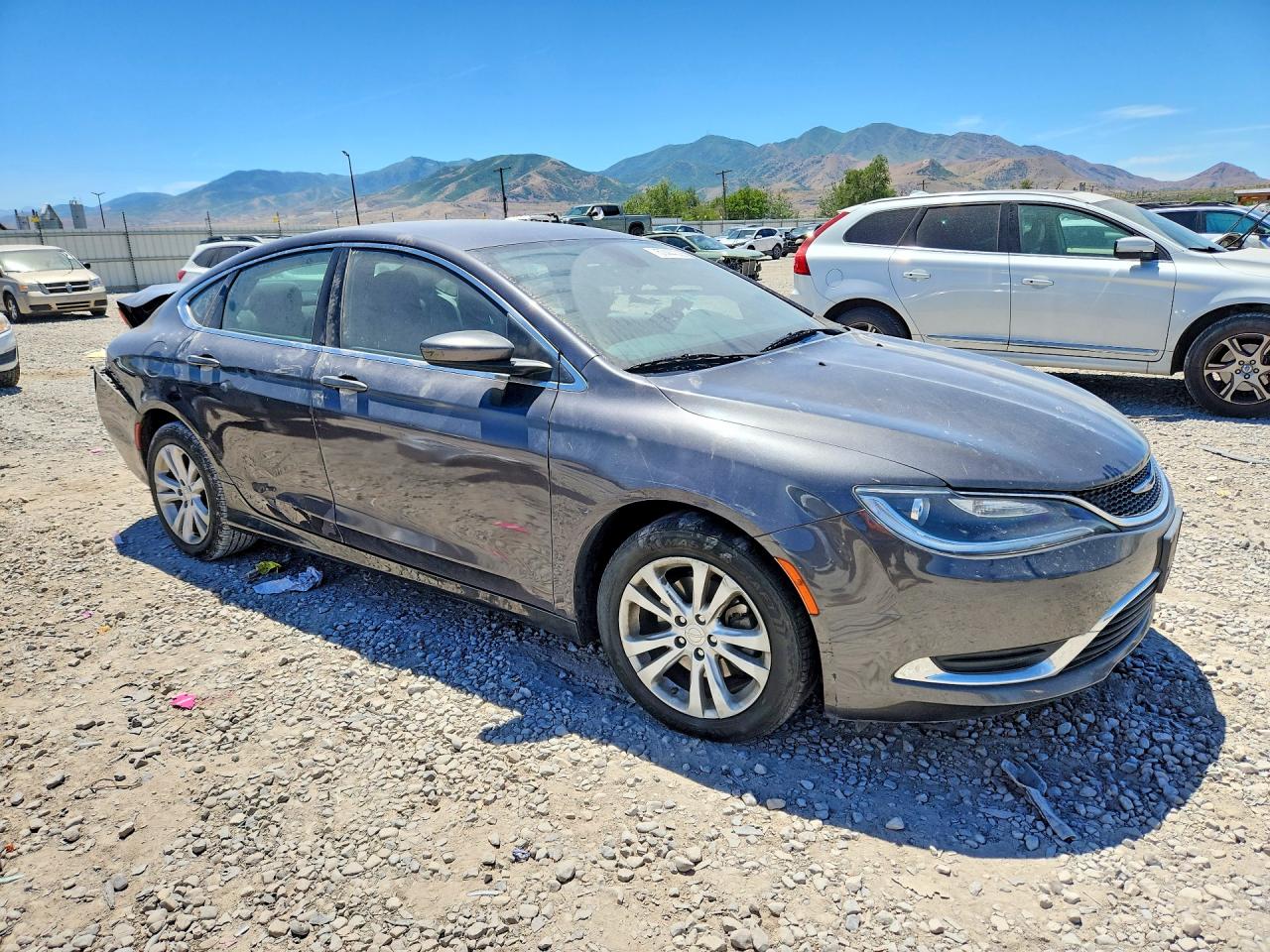 2015 Chrysler 200 Limited Gray vin: 1C3CCCAB9FN691762
