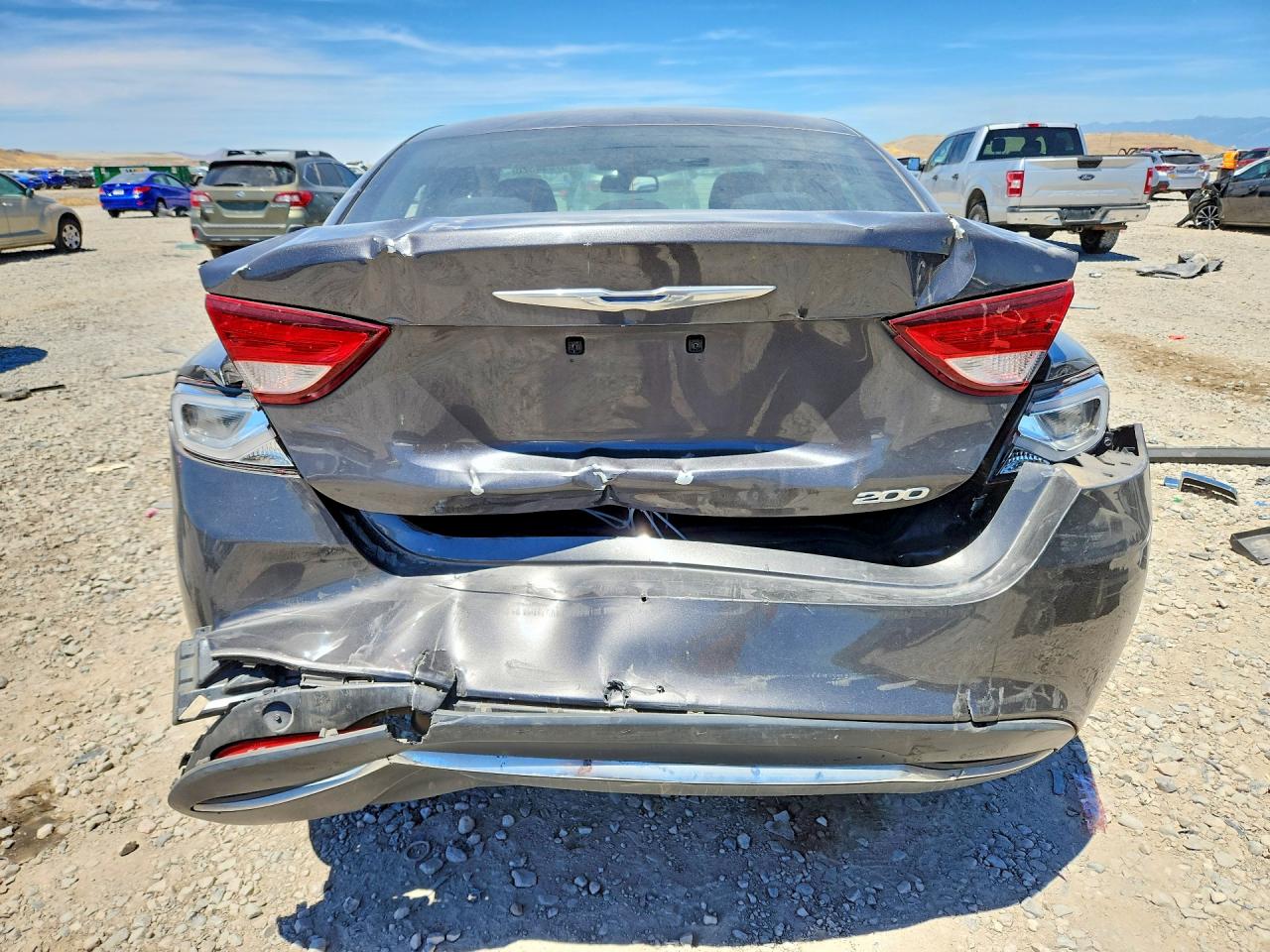2015 Chrysler 200 Limited Gray vin: 1C3CCCAB9FN691762