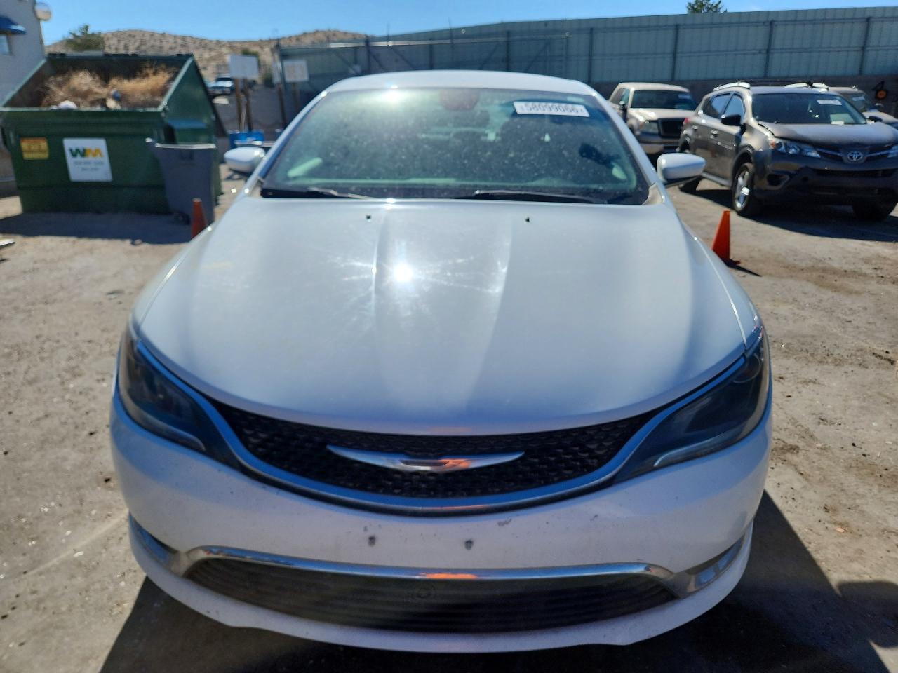 2015 Chrysler 200 Limited White vin: 1C3CCCAB9FN708799