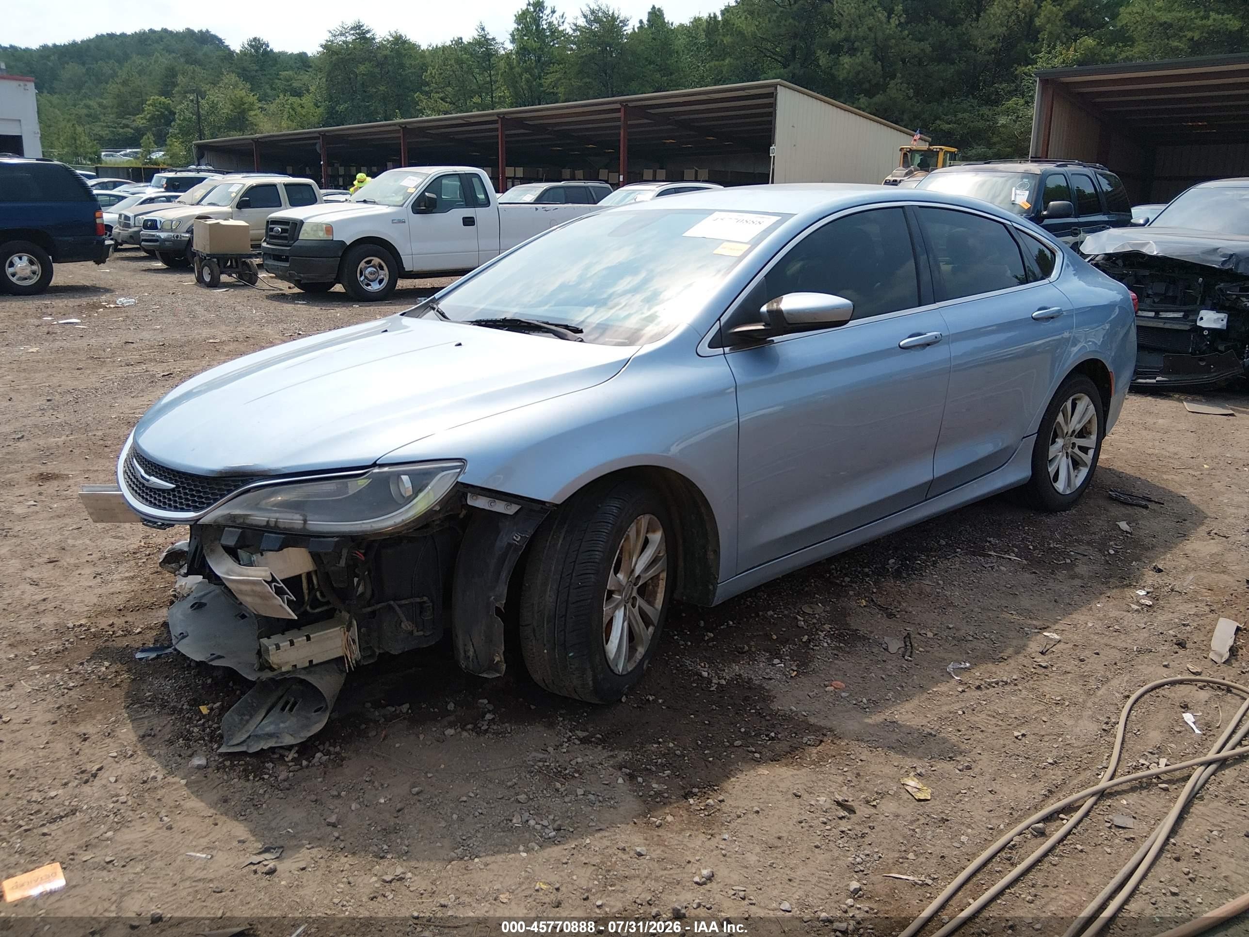 2015 Chrysler 200 Limited Light Blue vin: 1C3CCCAB9FN712769