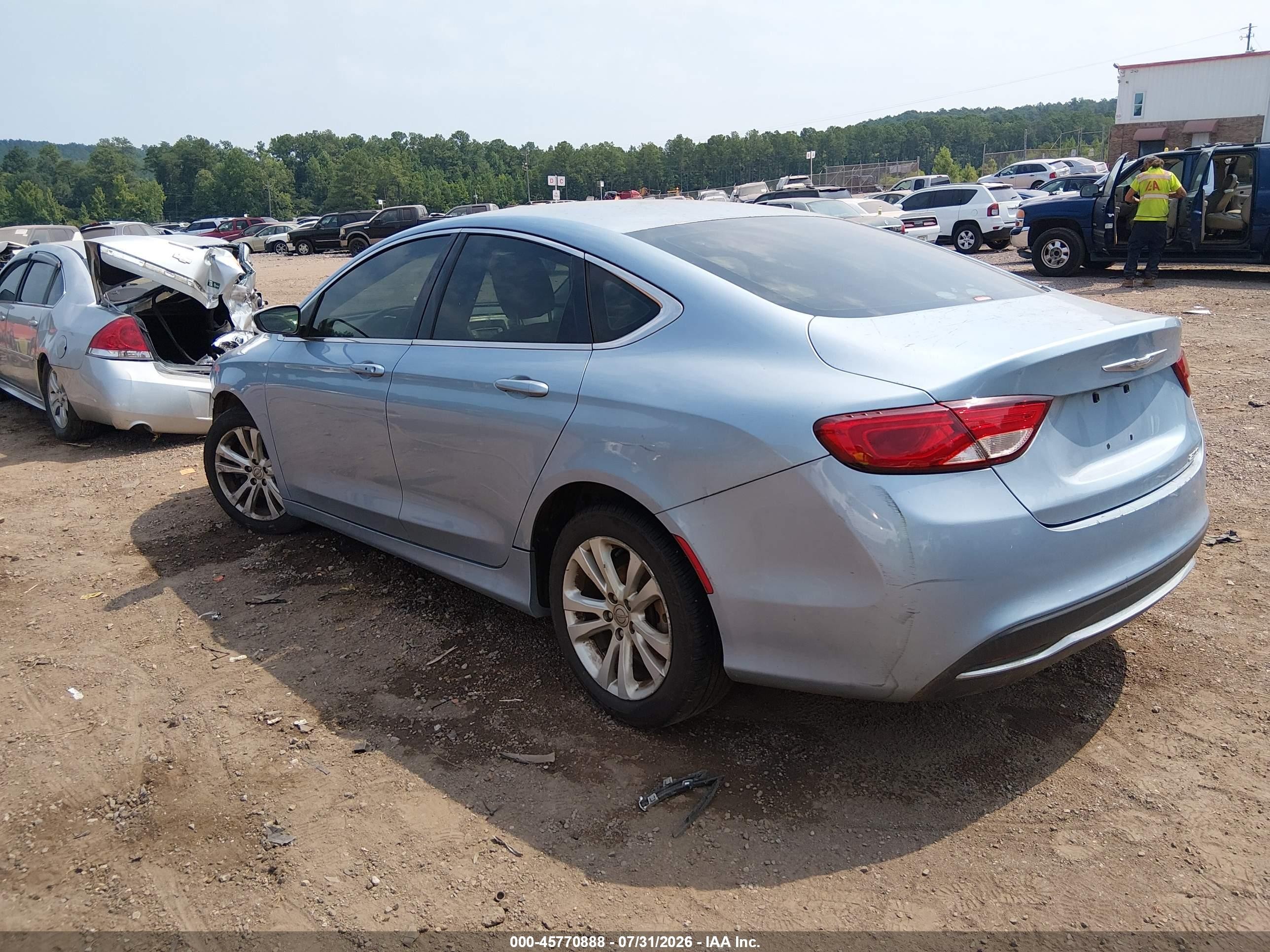 2015 Chrysler 200 Limited Light Blue vin: 1C3CCCAB9FN712769