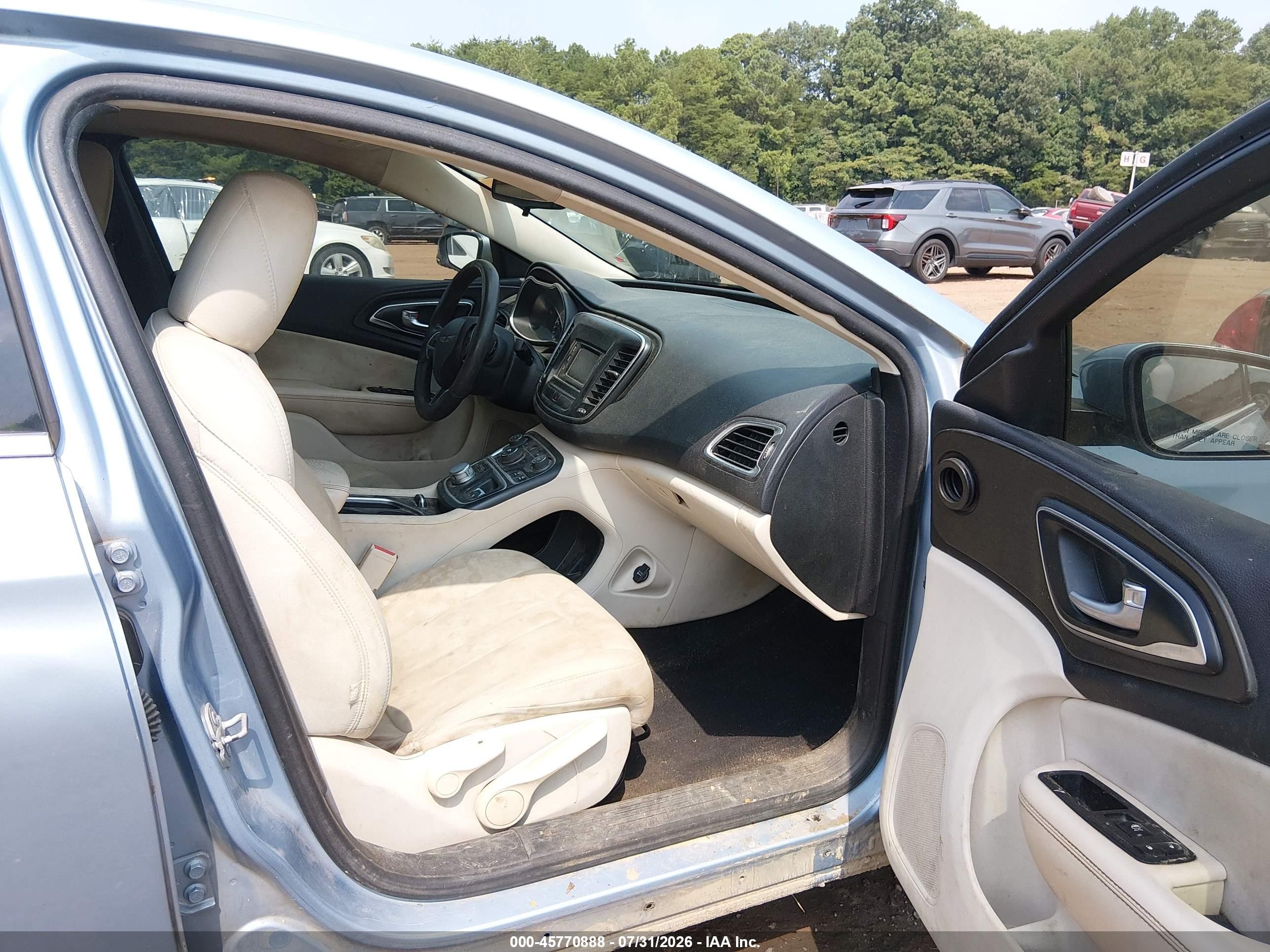2015 Chrysler 200 Limited Light Blue vin: 1C3CCCAB9FN712769