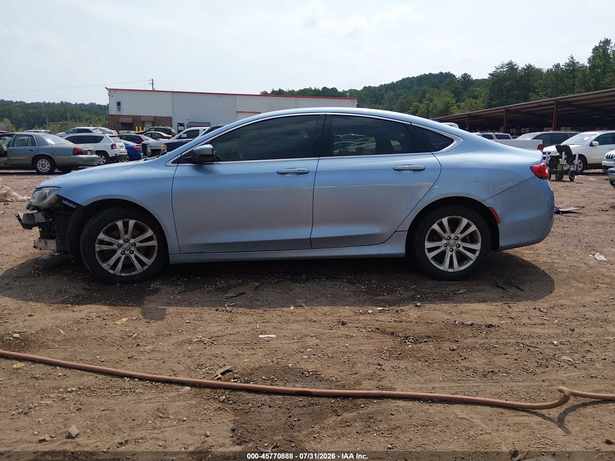 2015 Chrysler 200 Limited Light Blue vin: 1C3CCCAB9FN712769