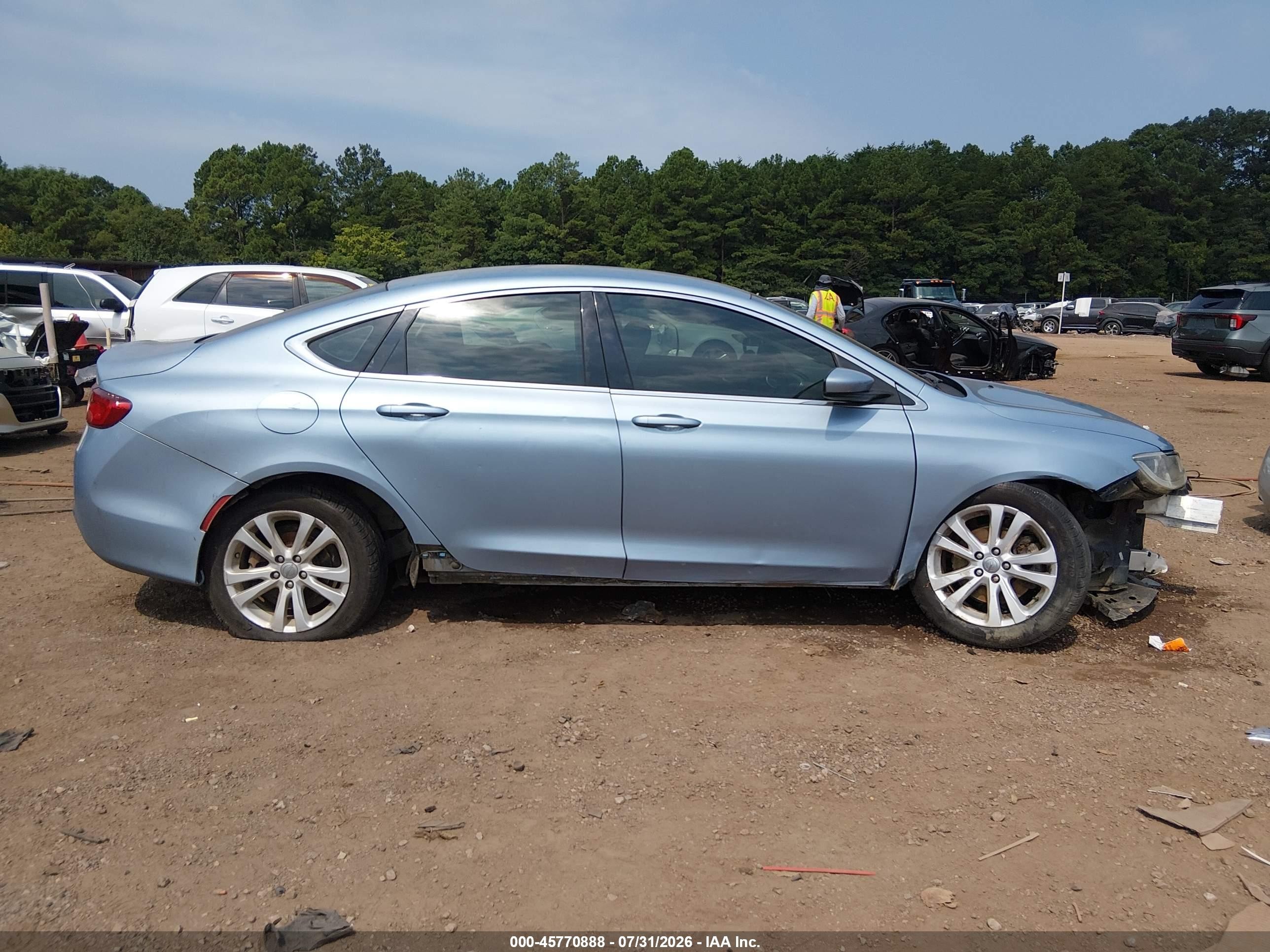 2015 Chrysler 200 Limited Light Blue vin: 1C3CCCAB9FN712769