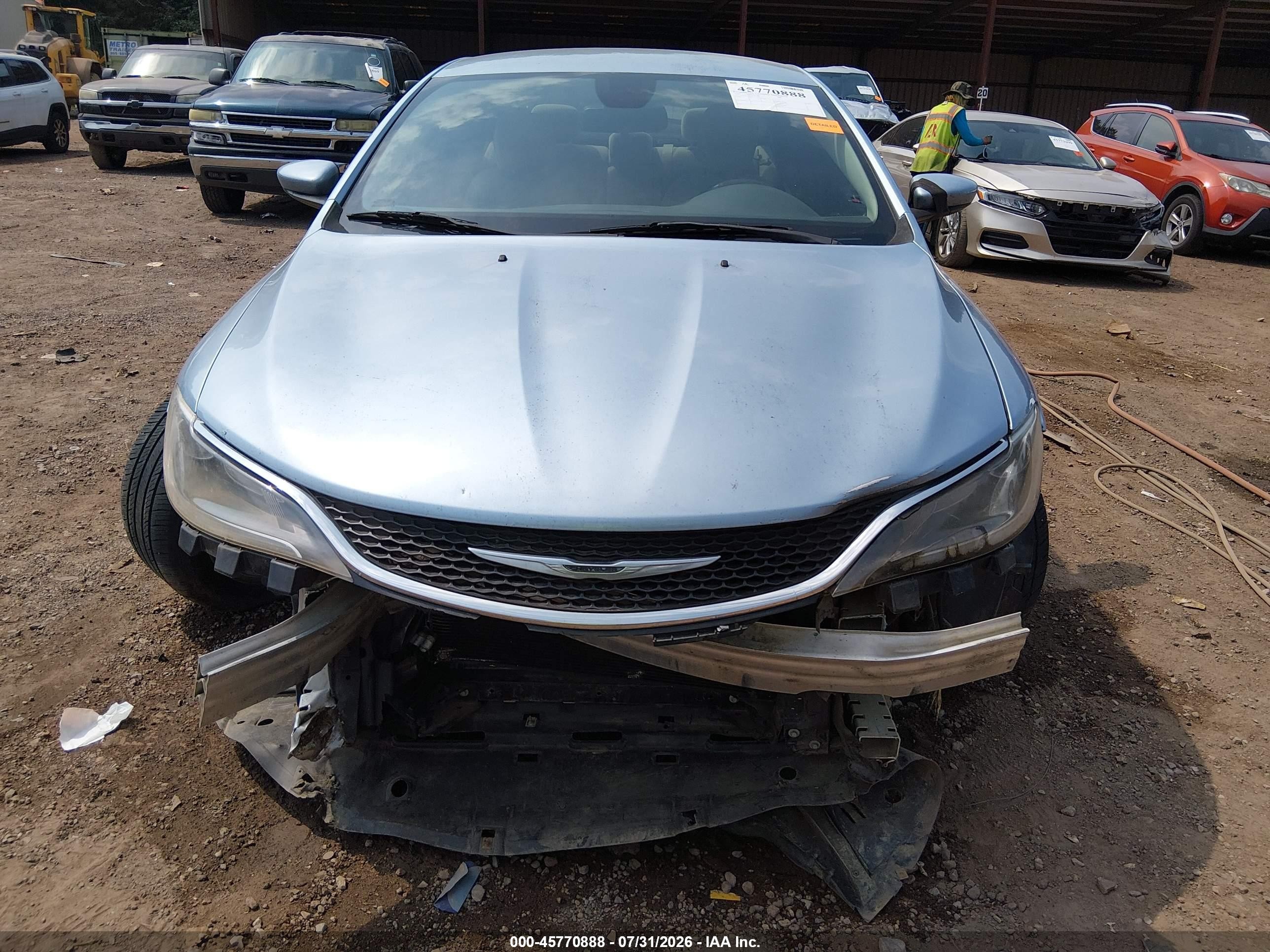 2015 Chrysler 200 Limited Light Blue vin: 1C3CCCAB9FN712769
