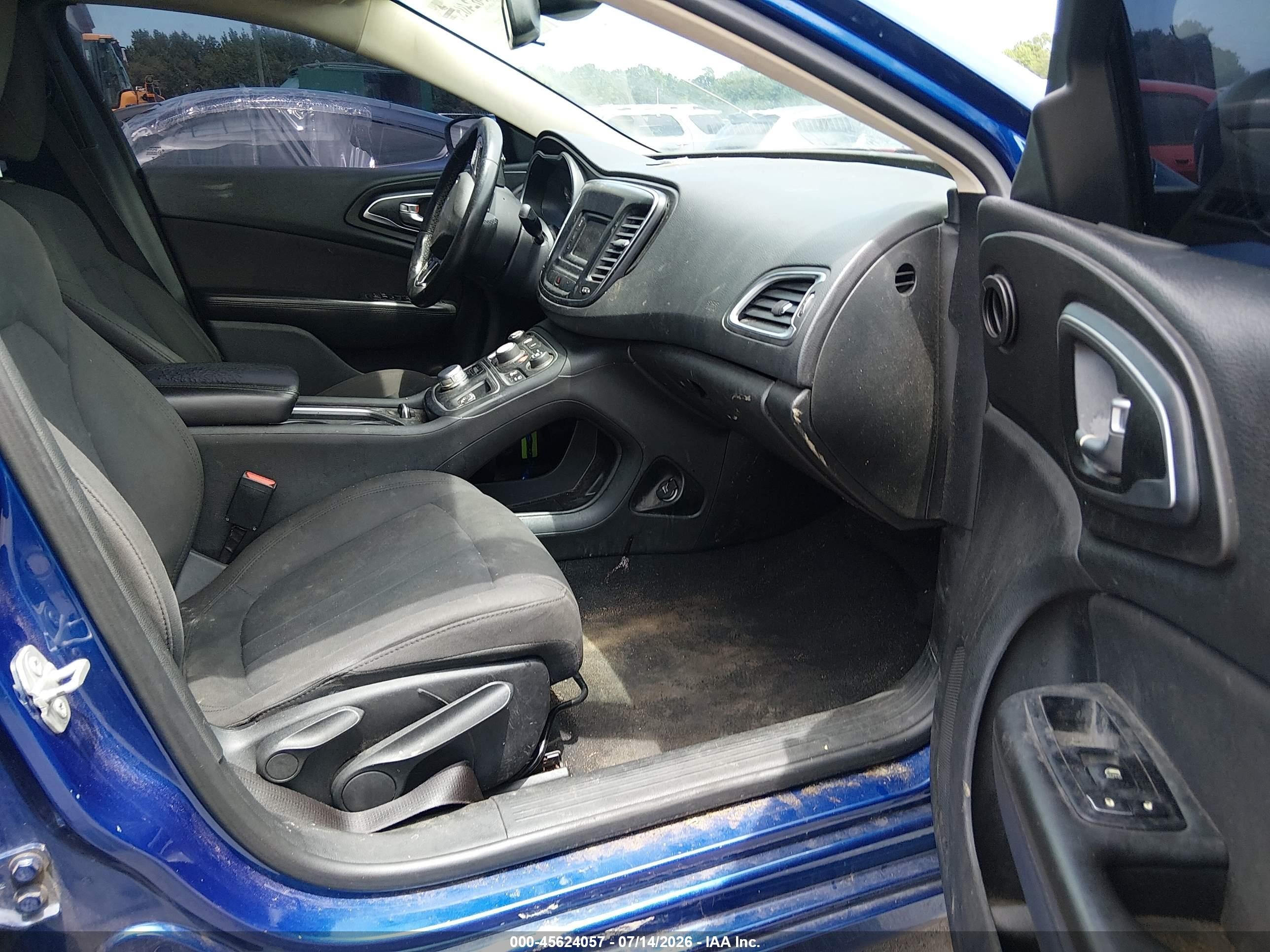 2015 Chrysler 200 Limited Blue vin: 1C3CCCAB9FN722816